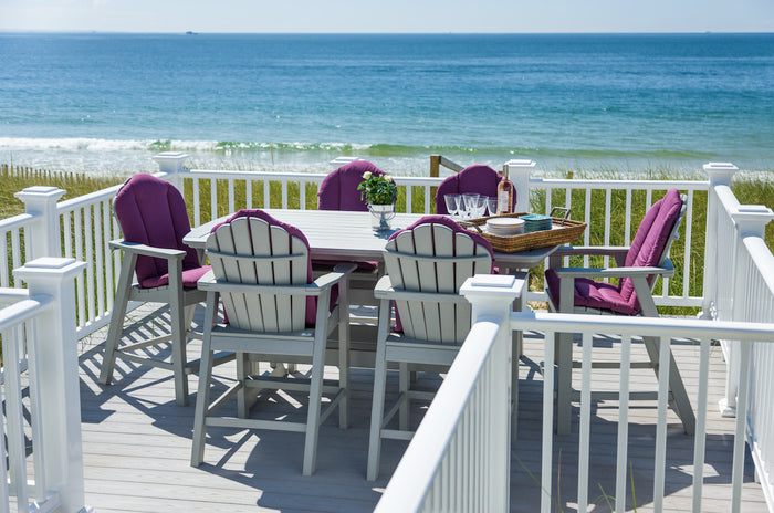 Seaside Adirondack Classic Balcony Chair – Outdoor Balcony Height Seating