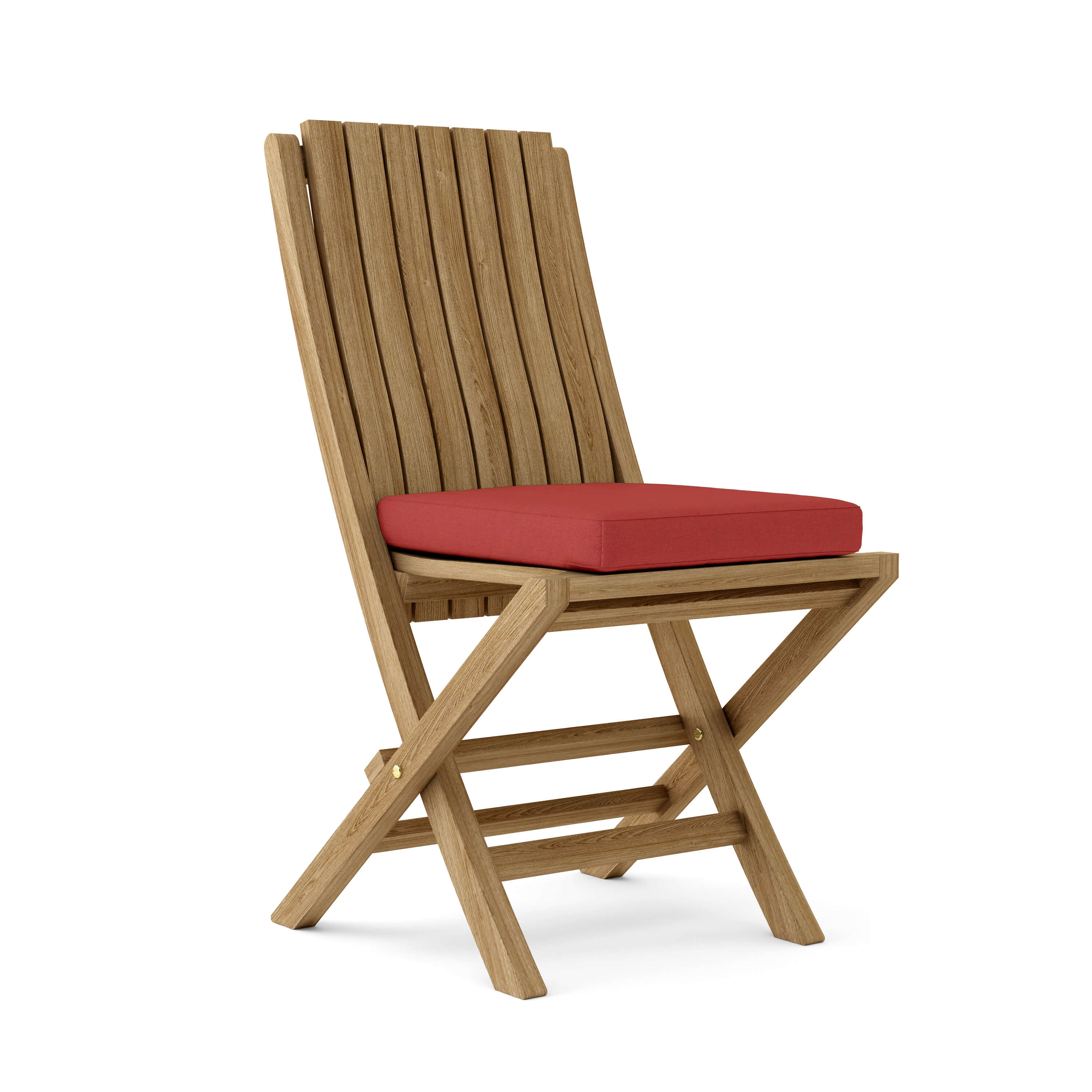 Anderson Teak Comfort Folding Chair (2-PC) – Ergonomic Teak Outdoor Seating