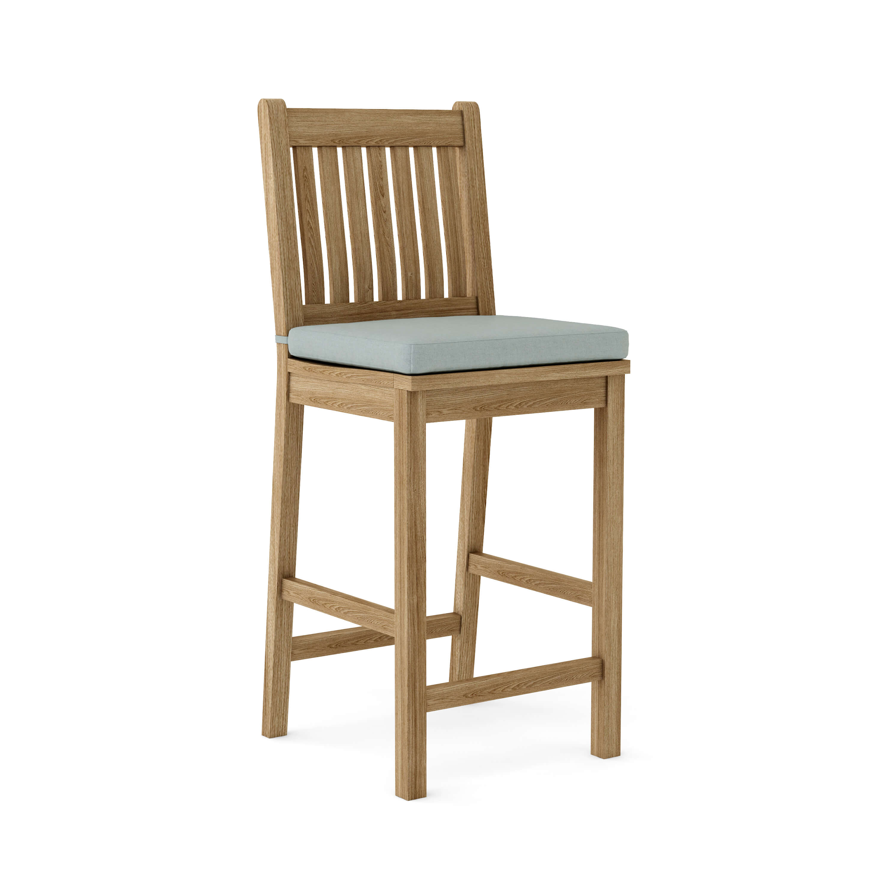 Anderson Teak Avalon Bar Chair – Teak Outdoor Bar Height Seating