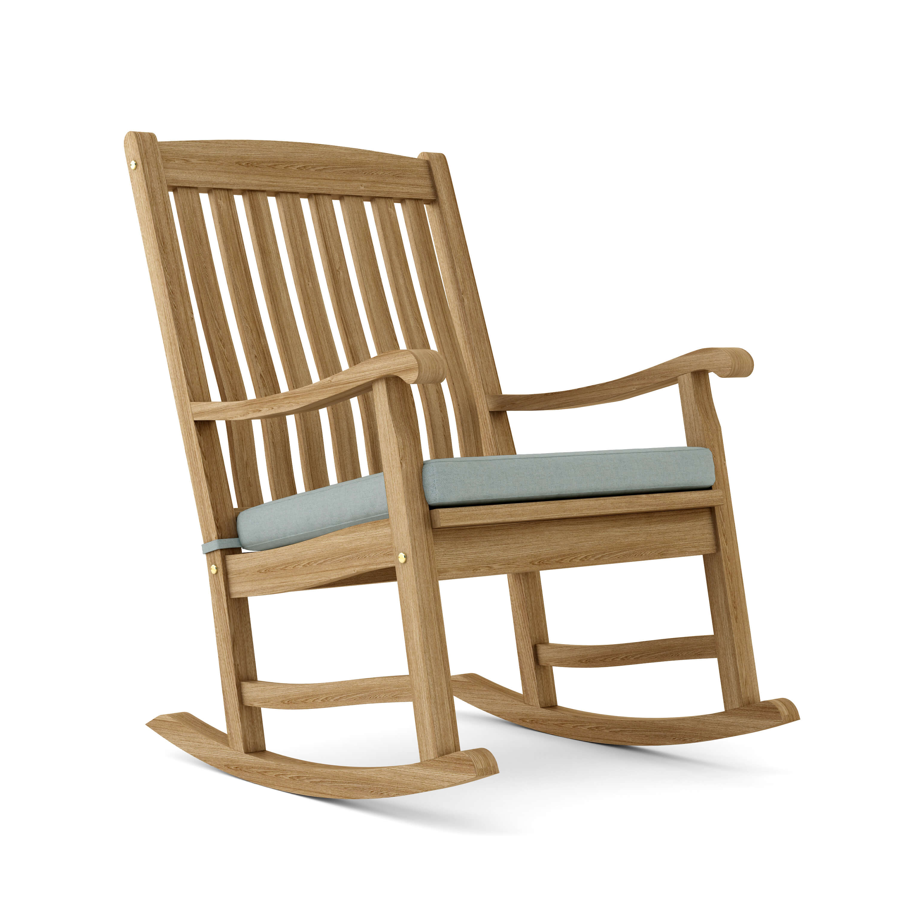 Anderson Teak Ipanema Rocking Armchair – Curved Teak Outdoor Rocker