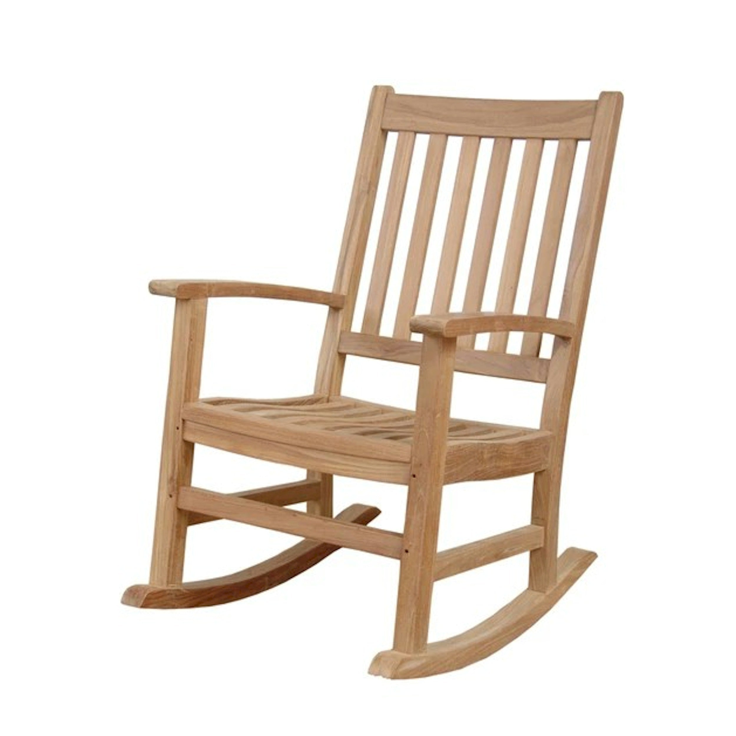 Anderson Teak Palm Beach Rocking Armchair – Classic Teak Outdoor Rocker