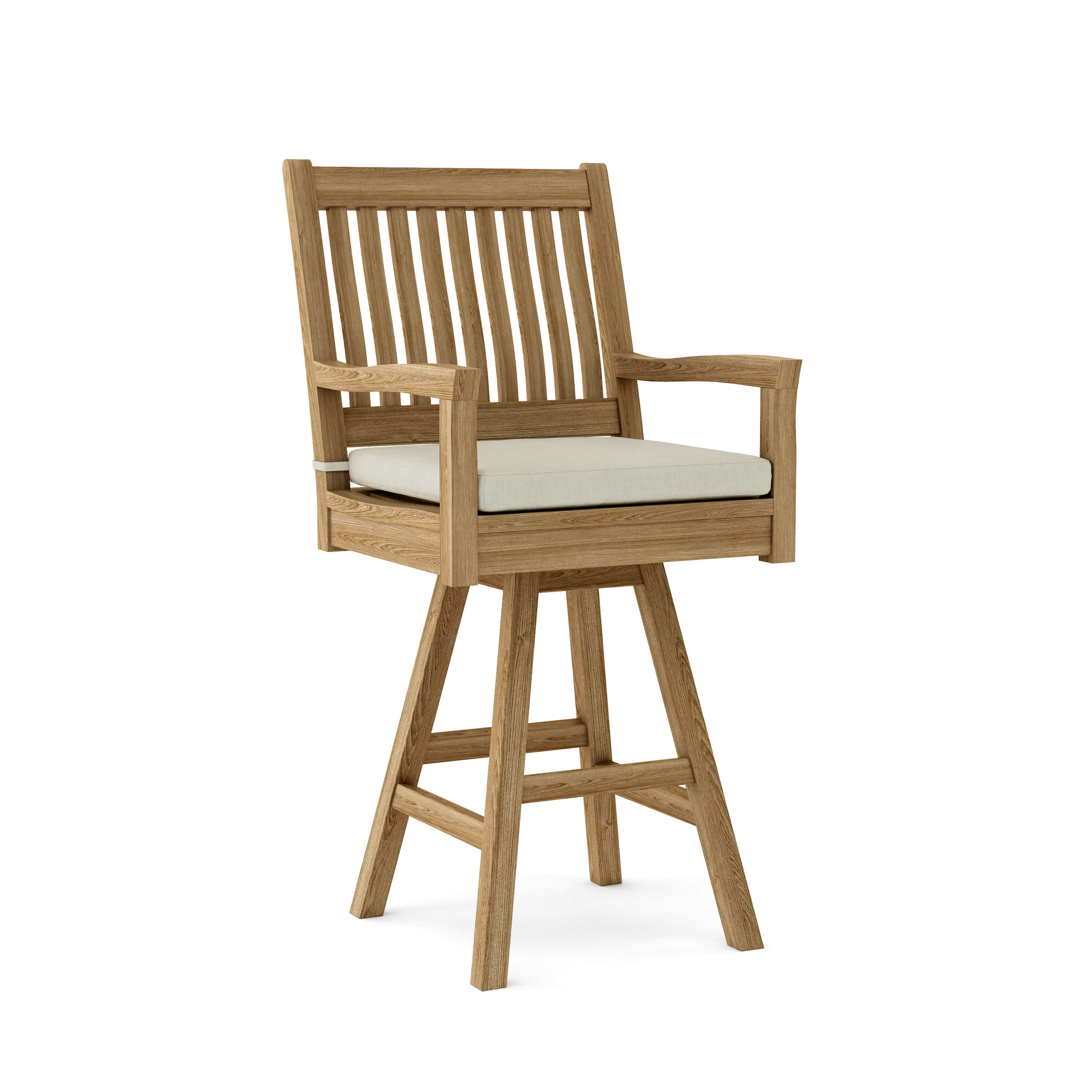 Anderson Teak Rialto Swivel Bar Armchair – Teak Outdoor Bar Seating