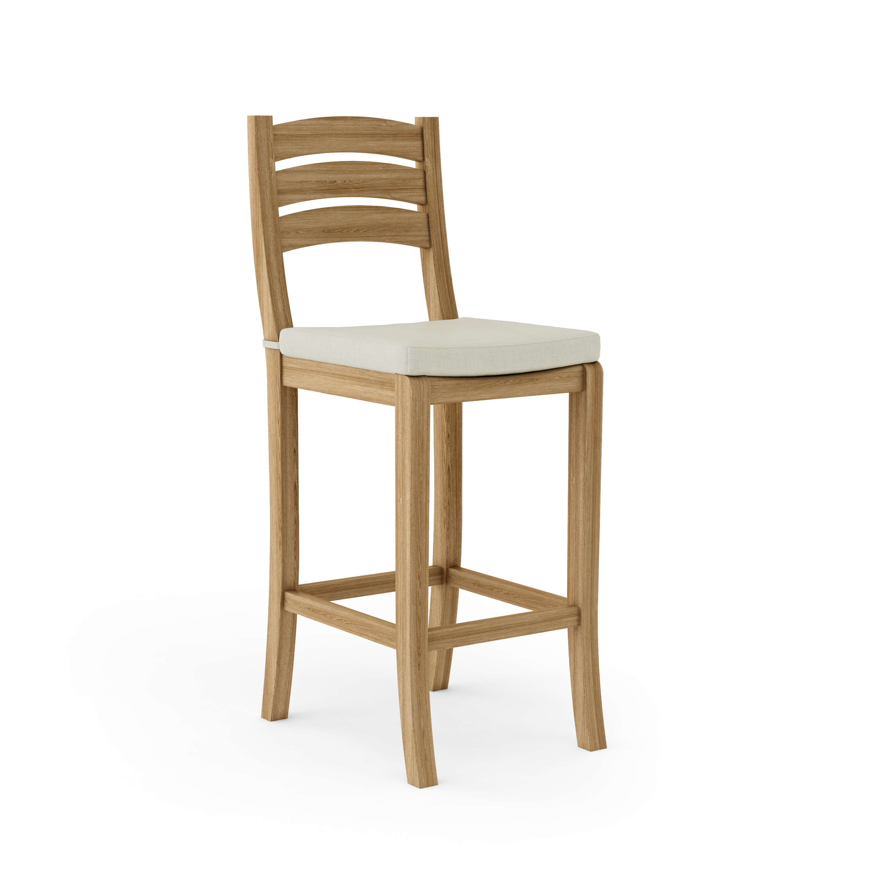 Anderson Teak Mandalay Bar Chair – Teak Outdoor Bar Height Seating