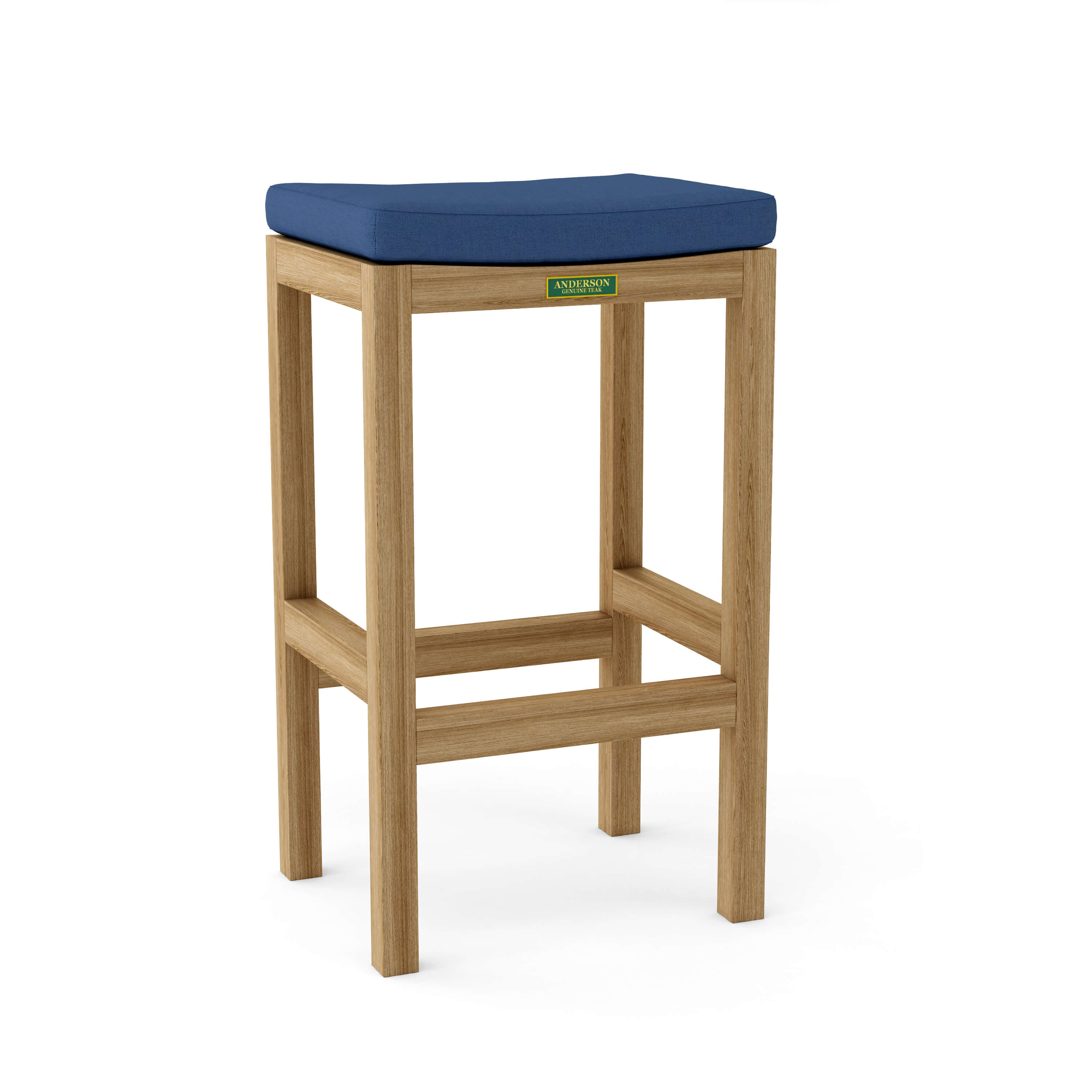 Anderson Teak Montego Backless Bar Chair – Teak Outdoor Bar Stool
