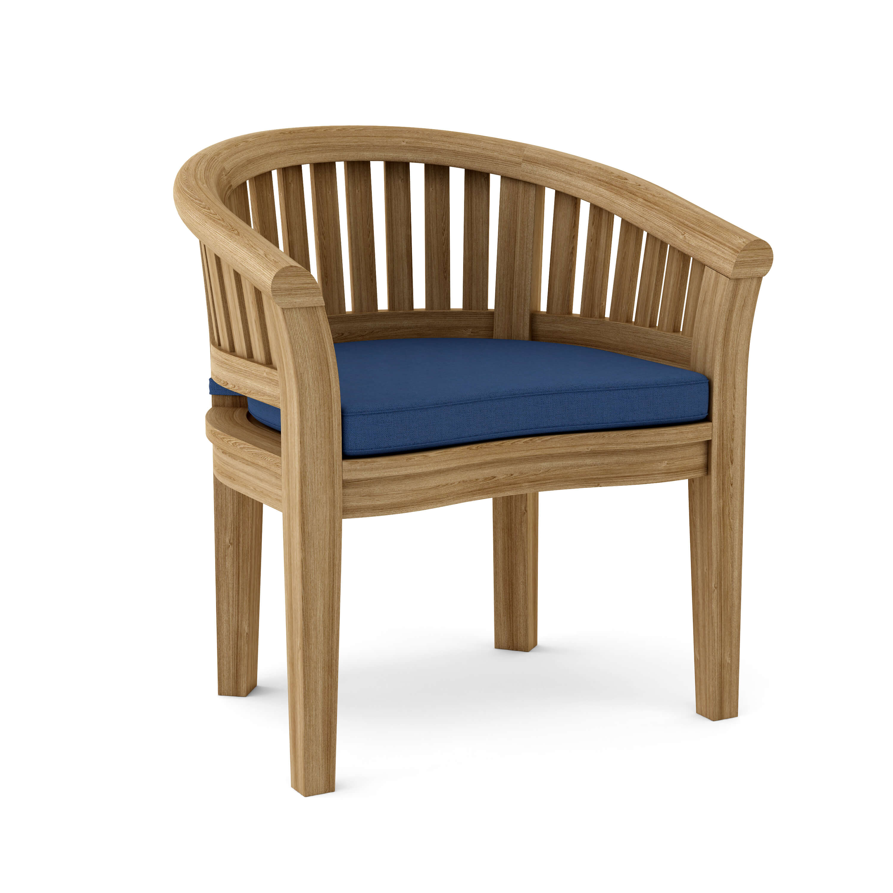 Anderson Teak Curve Dining Armchair Extra Thick – Heavy Duty Teak Outdoor Seating