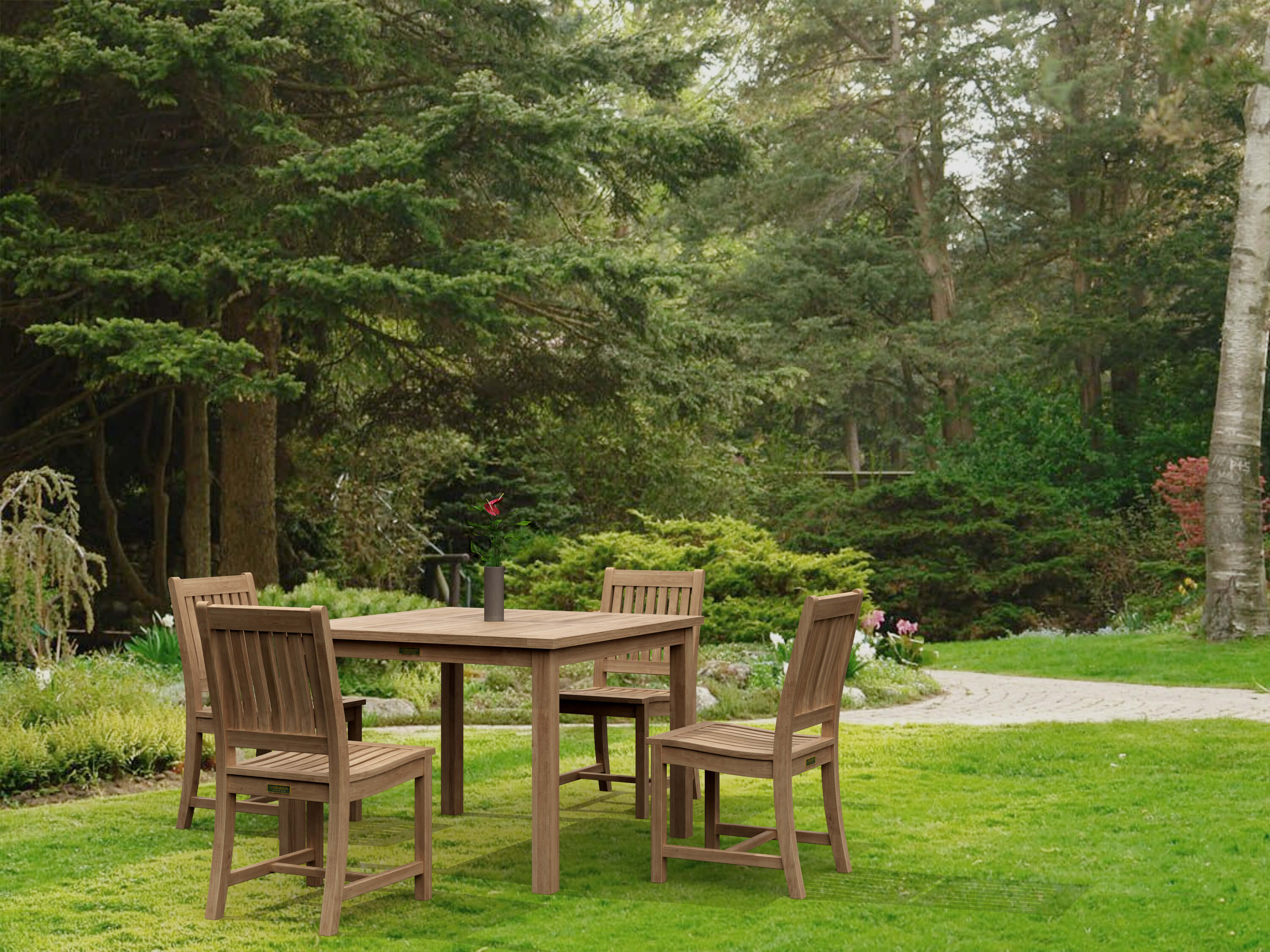 Anderson Teak Lisbon 5-pc Dining Table Set