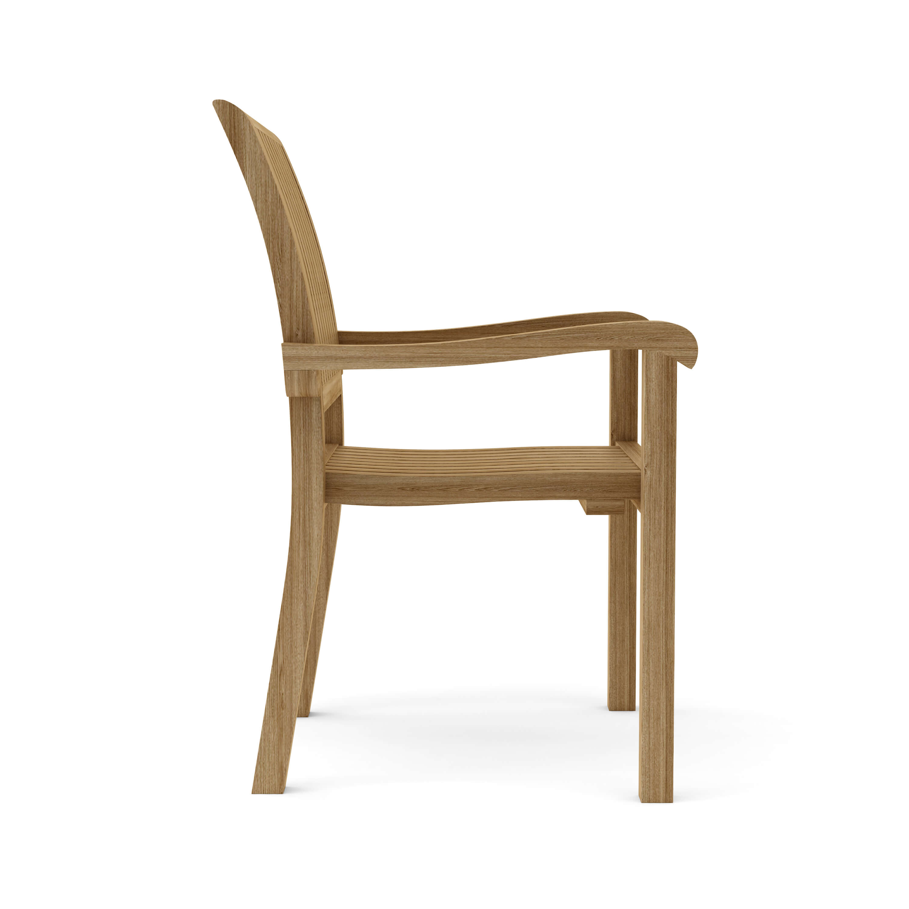 Anderson Teak Aspen Stacking Armchair(4-PCS) – Solid Teak Outdoor Seating