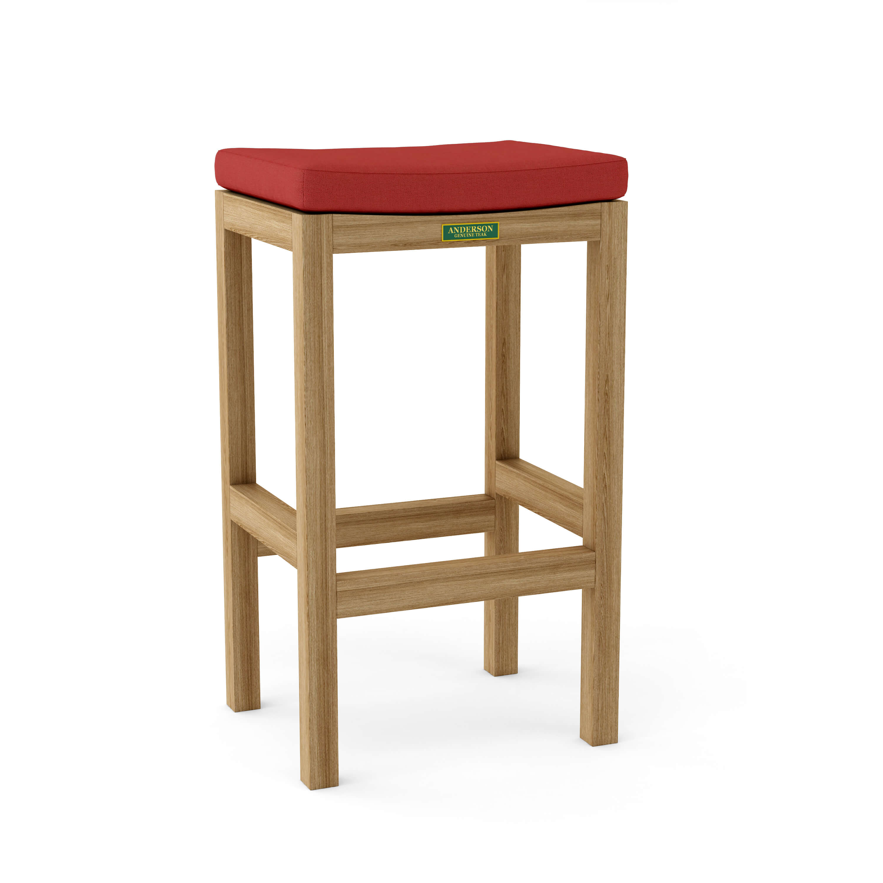 Anderson Teak Montego Backless Bar Chair – Teak Outdoor Bar Stool