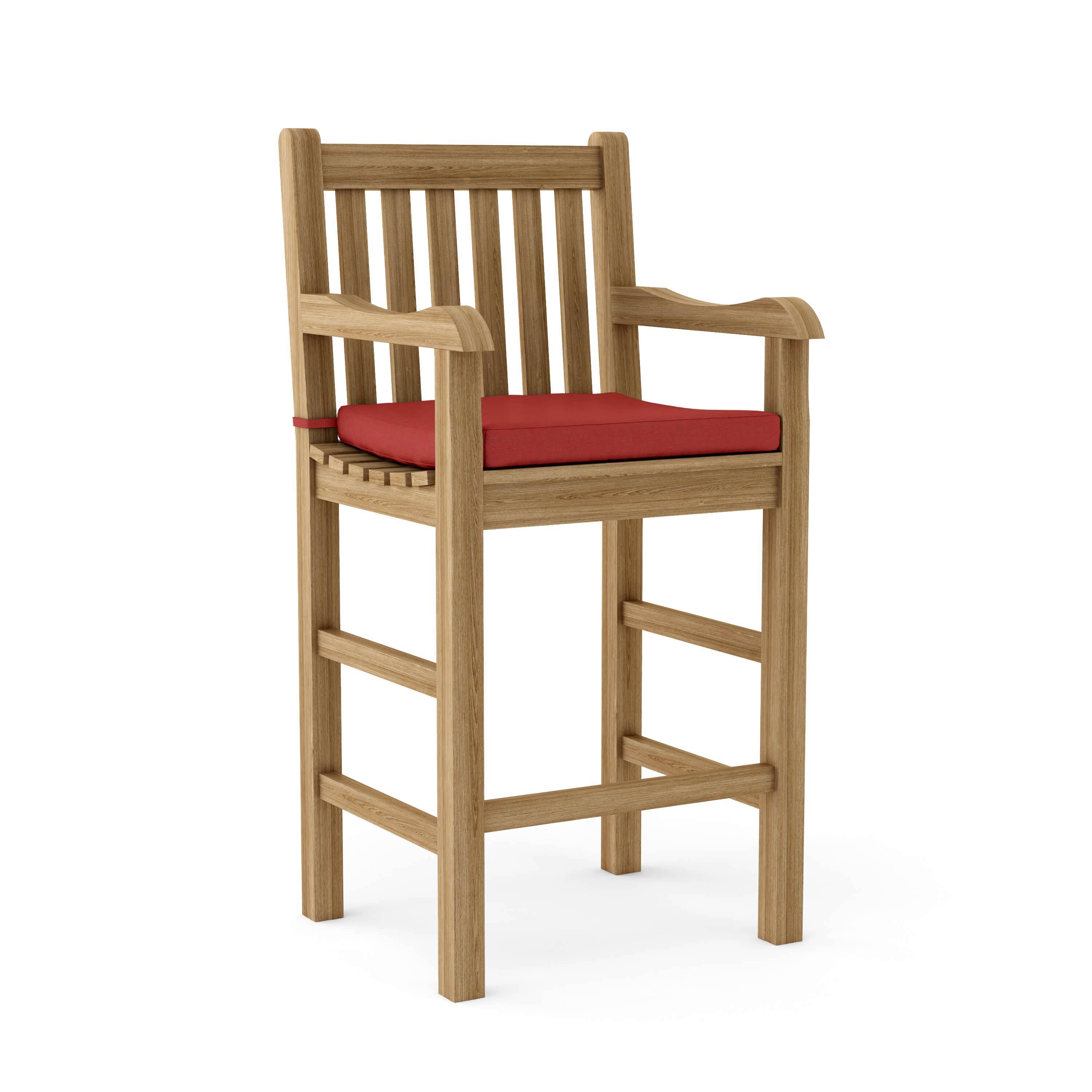 Anderson Teak Classic Bar Armchair – Solid Teak Outdoor Bar Seating