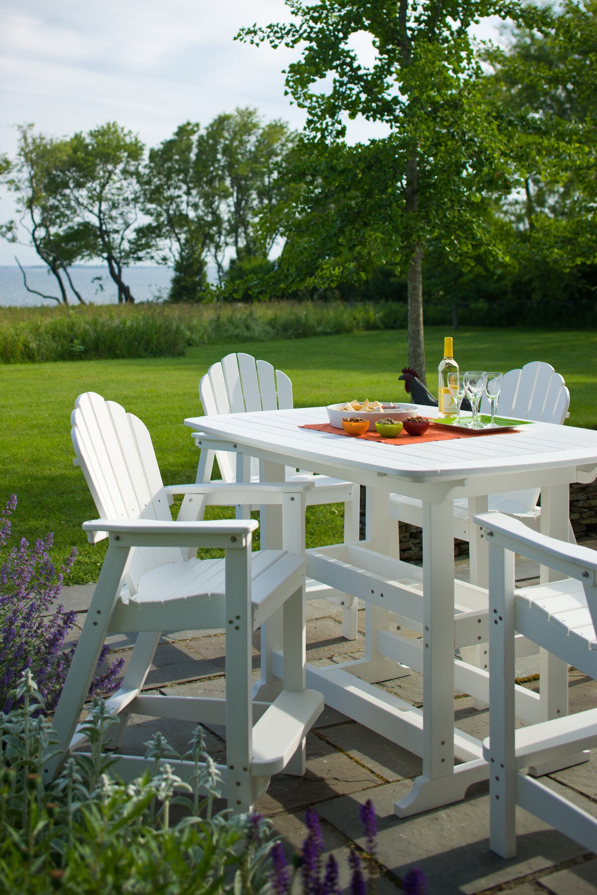 Seaside Portsmouth 56″ Rectangular EnviroWood Outdoor Bar Table