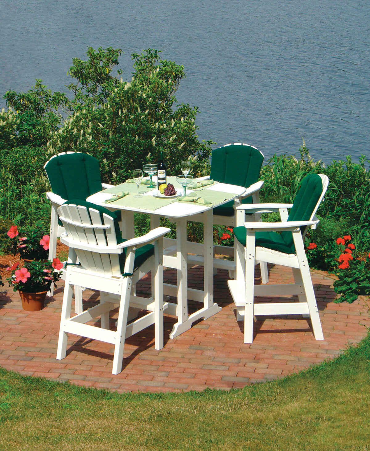 Seaside Portsmouth 42″ Square EnviroWood Outdoor Bar Table