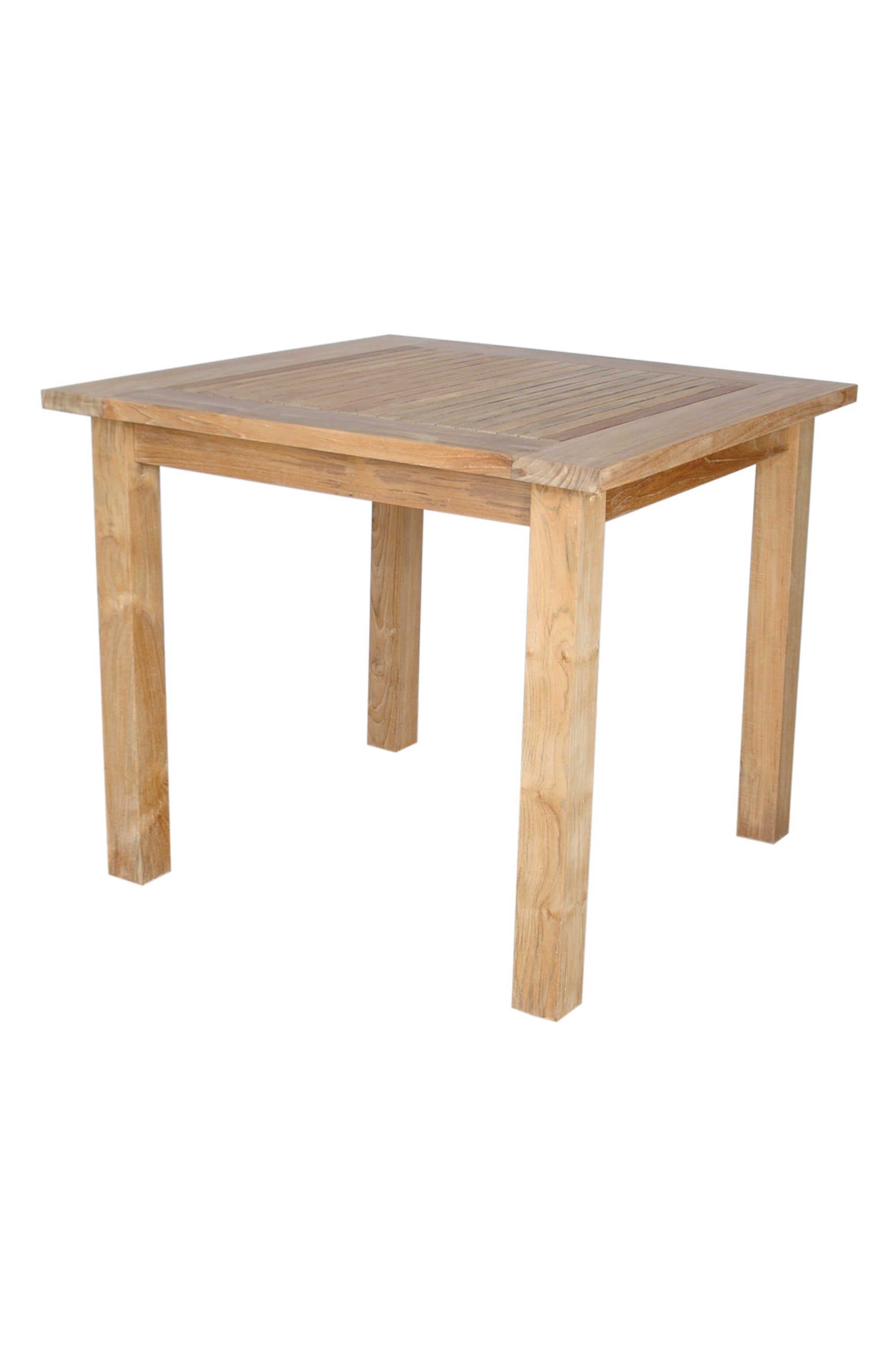 Anderson Teak Windsor 35″ Square Bistro Table – Solid Teak Outdoor Patio Table