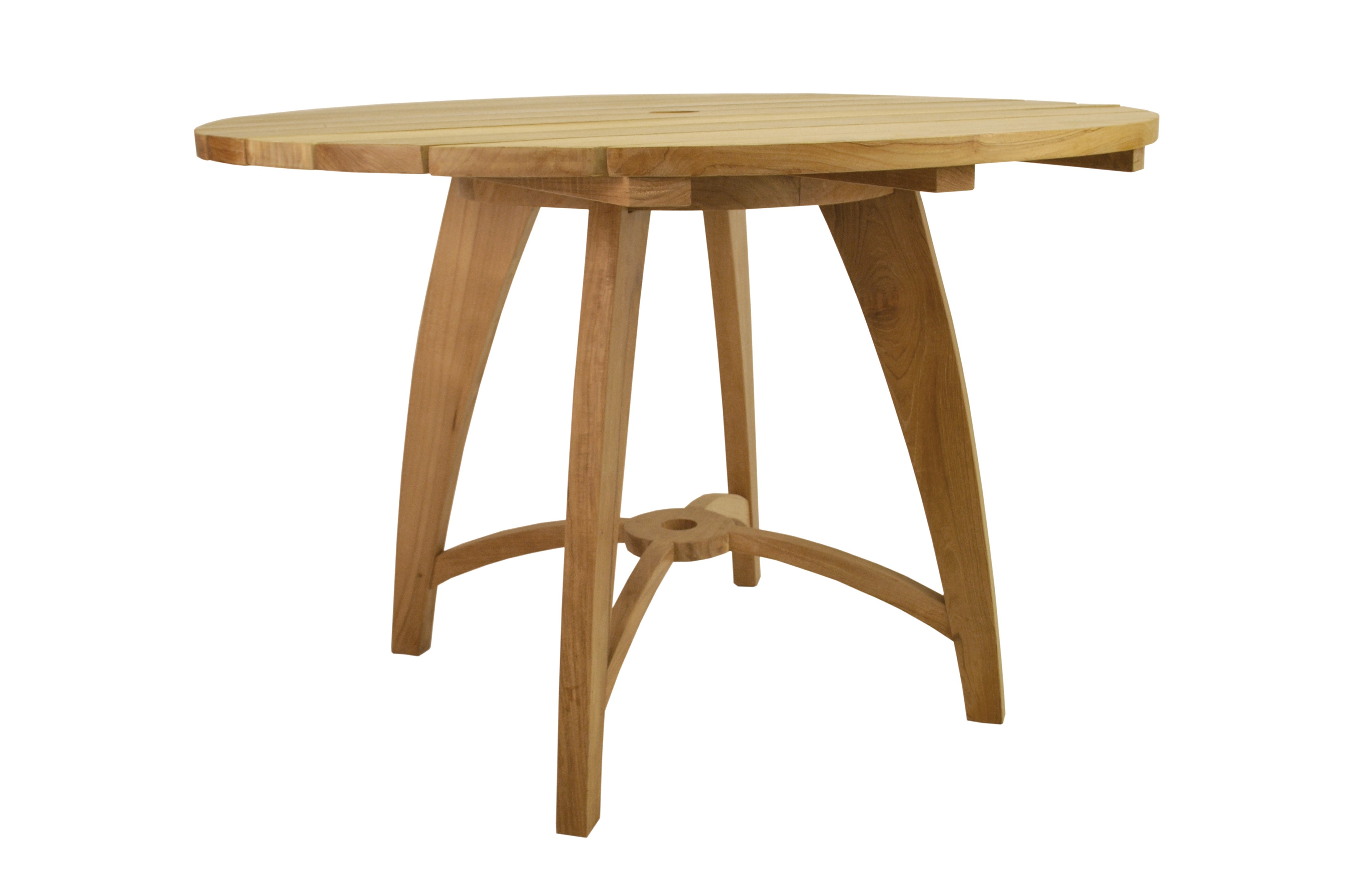 Anderson Teak Florence 47″ Round Dining Table – Solid Teak Outdoor Patio Table
