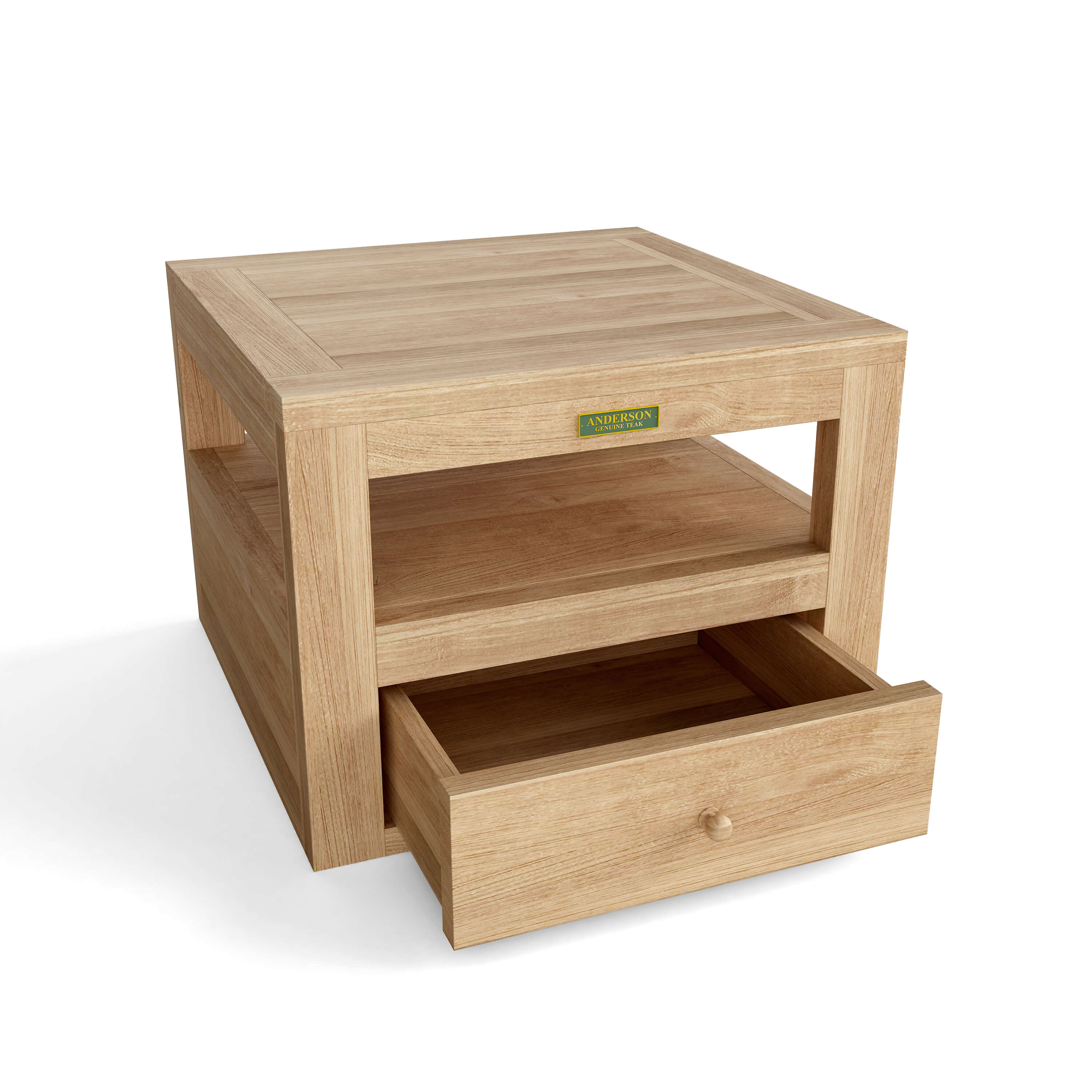 Anderson Teak Copacabana Side Table – Solid Teak Outdoor End Table