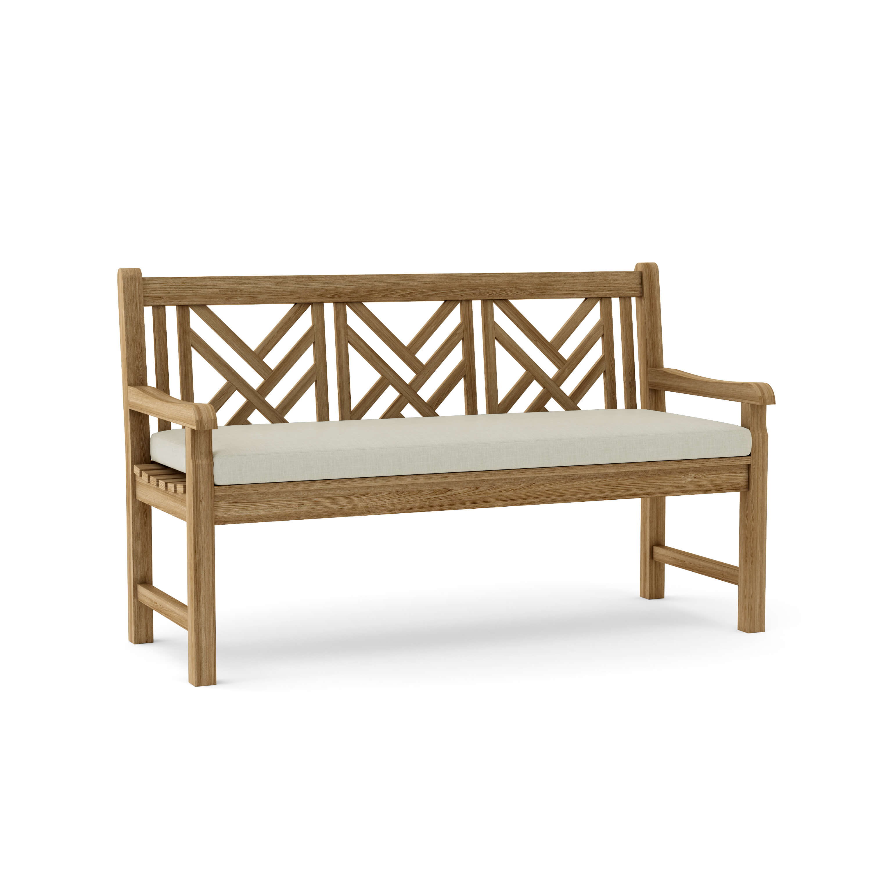 Anderson Teak Vilano 3-Seater Bench – Solid Teak Outdoor Garden Bench