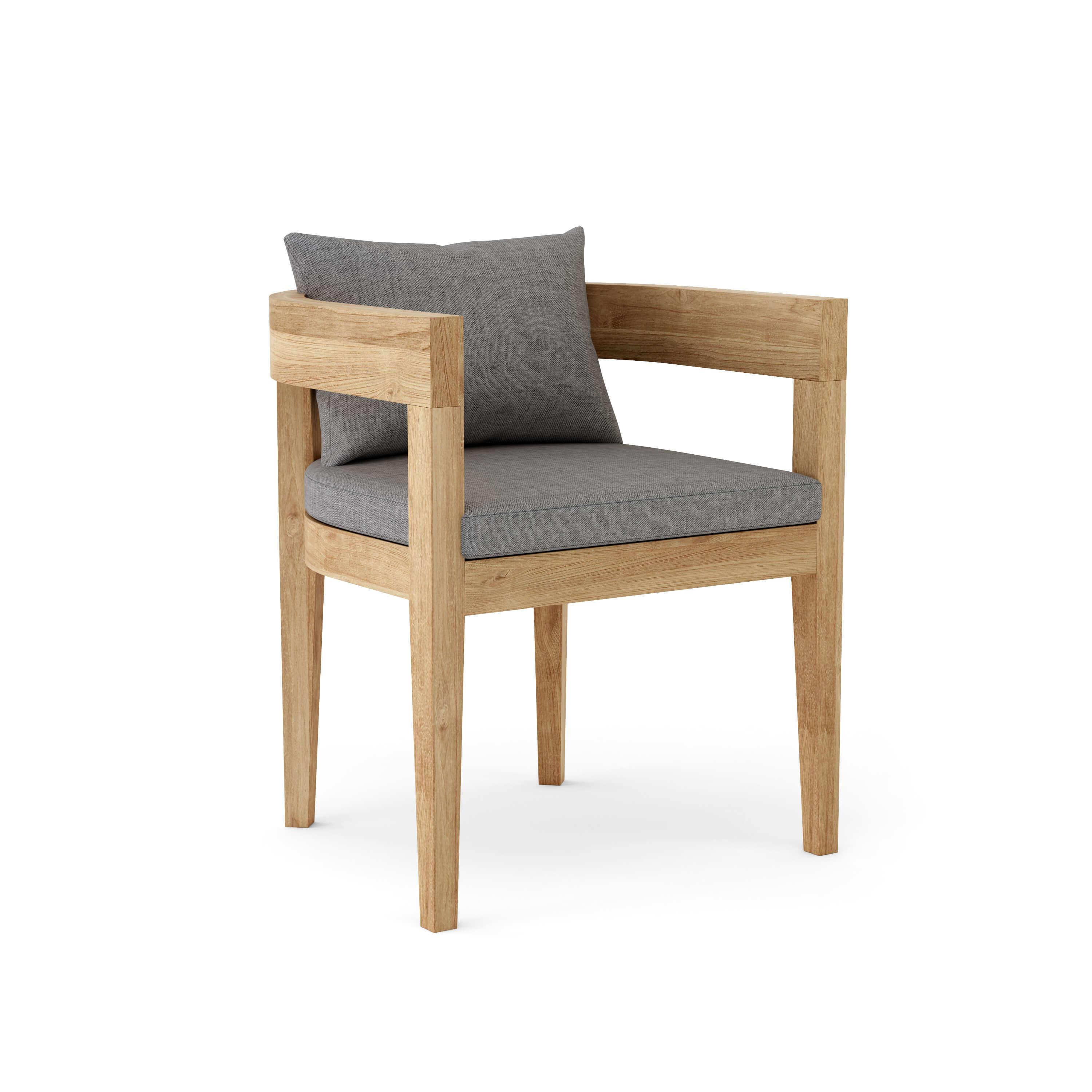 Anderson Teak Coronado Dining Armchair – Teak Outdoor Dining Seating with Cushions