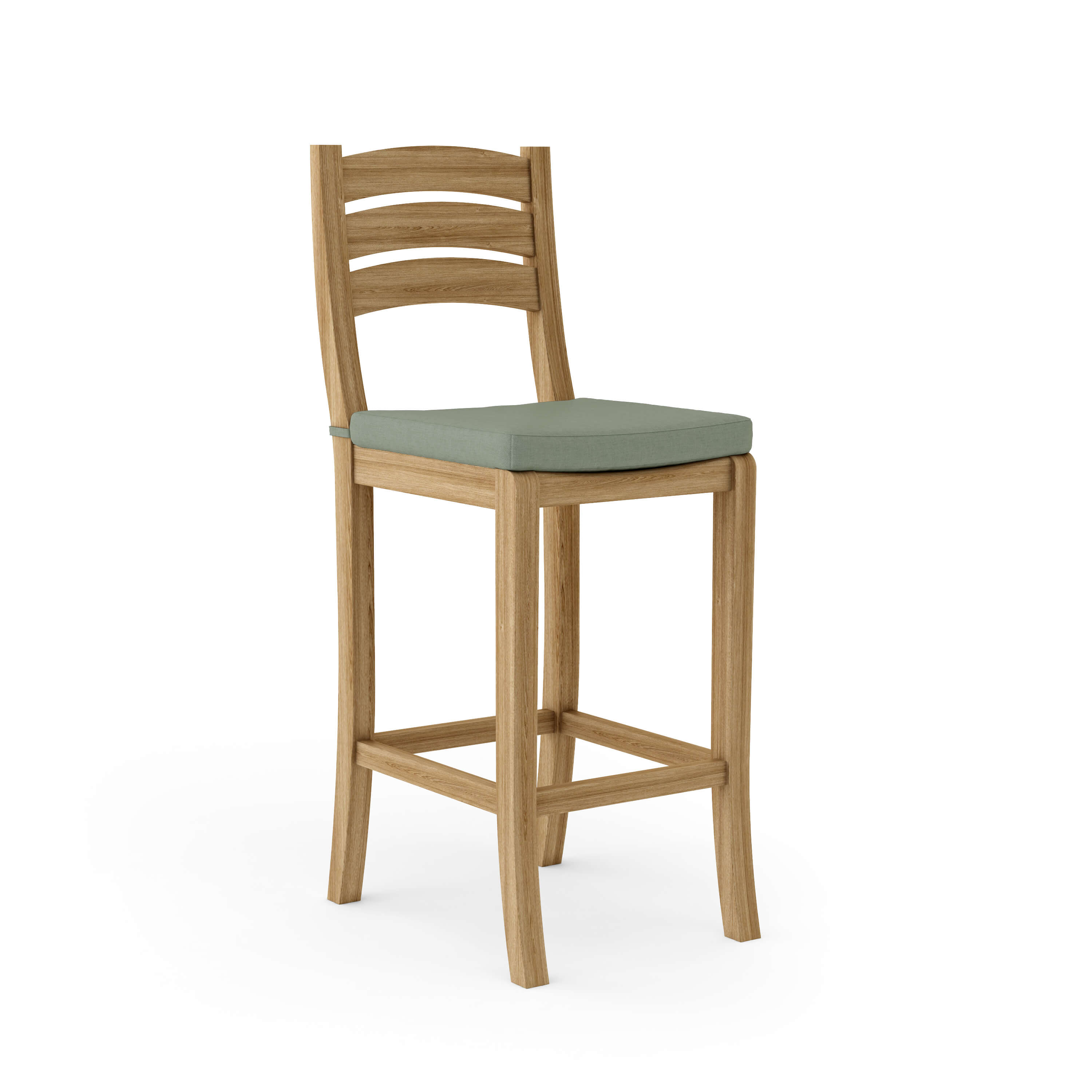 Anderson Teak Mandalay Bar Chair – Teak Outdoor Bar Height Seating