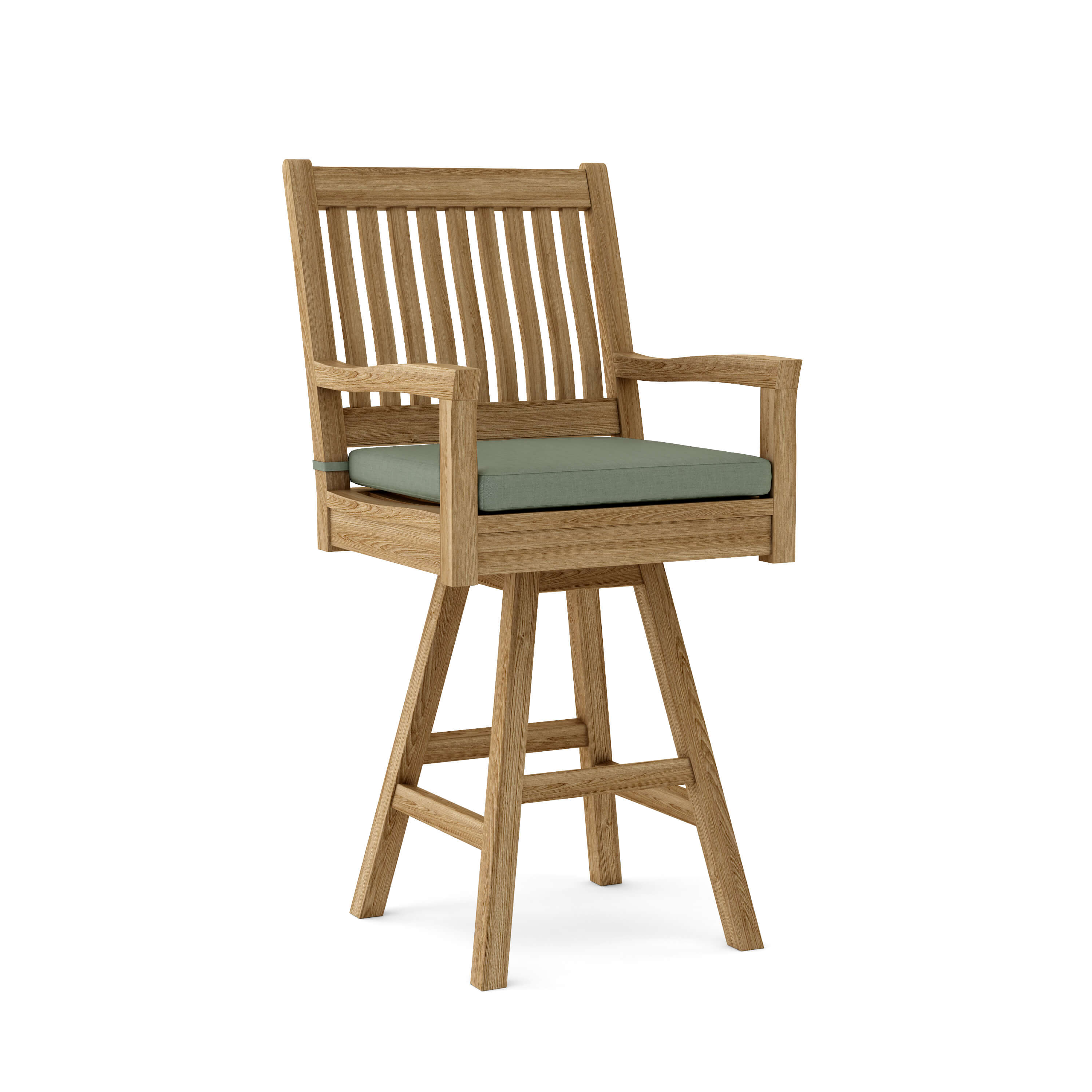 Anderson Teak Rialto Swivel Bar Armchair – Teak Outdoor Bar Seating
