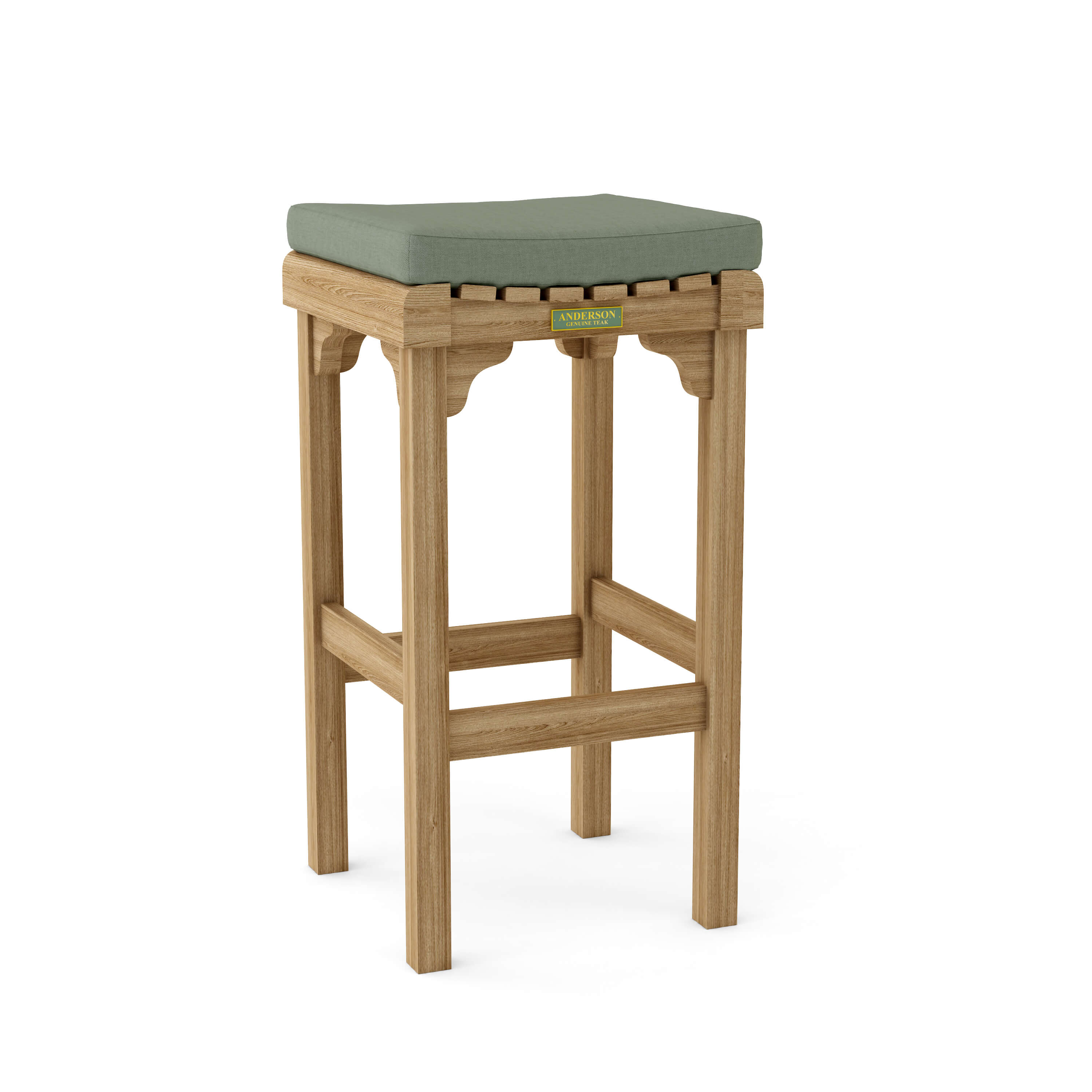 Anderson Teak Montego Backless Bar Chair – Teak Outdoor Bar Stool