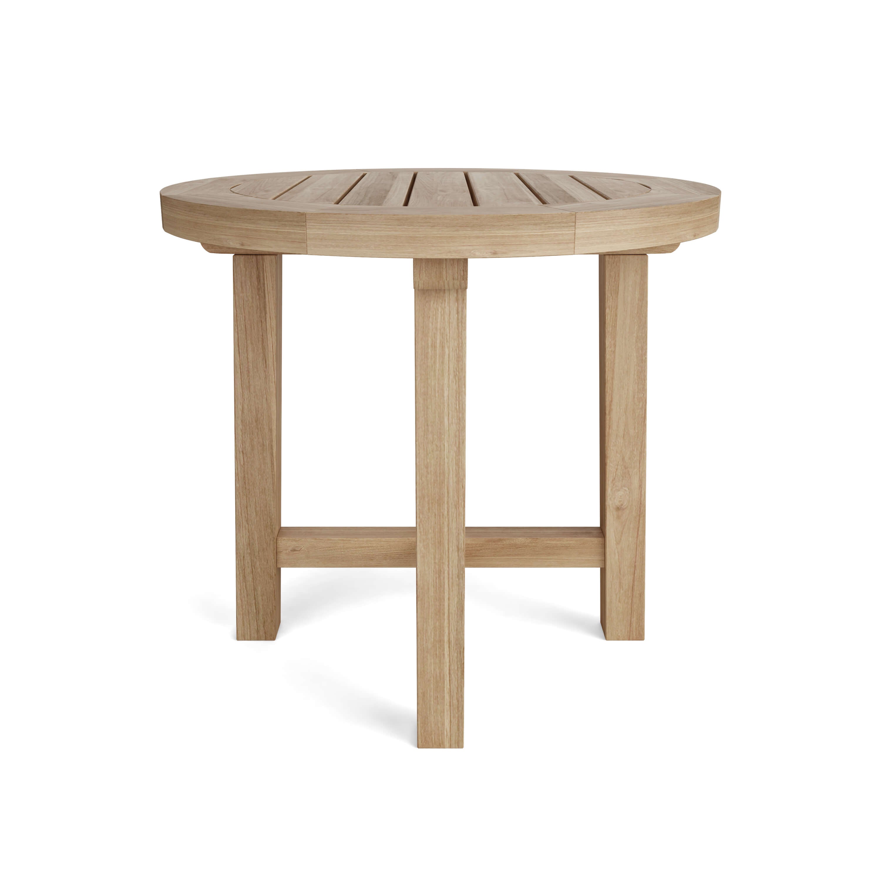 Anderson Teak Belford 20″ Round Side Table – Solid Teak Outdoor End Table