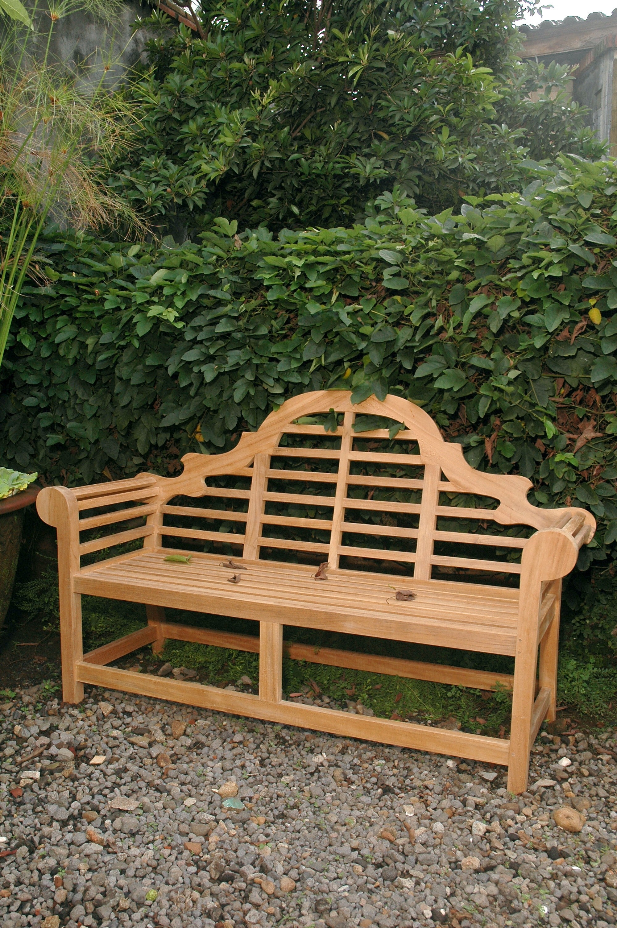 Anderson Teak Marlborough 3-Seater Bench – Lutyens Style Solid Teak Outdoor Garden Bench