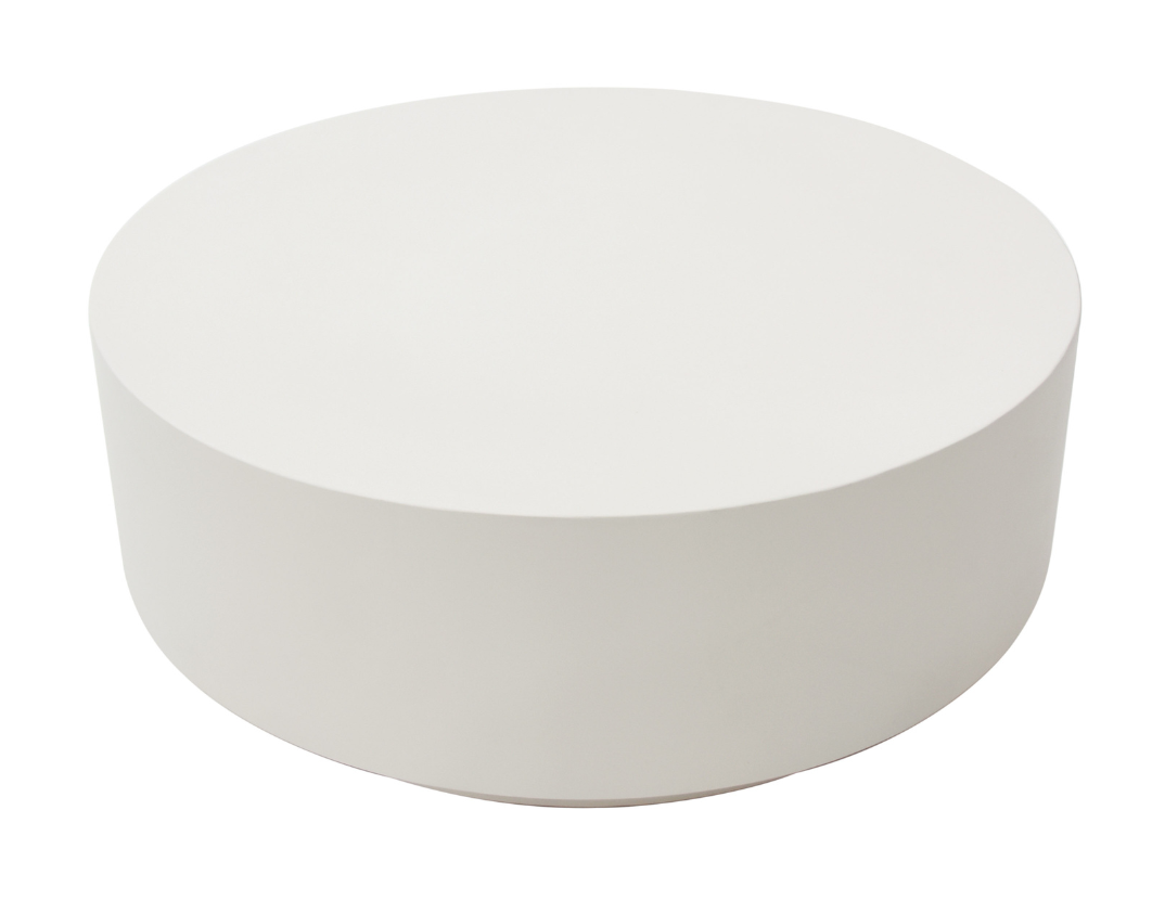 Elementi Rome 40″ Round Concrete Coffee Table
