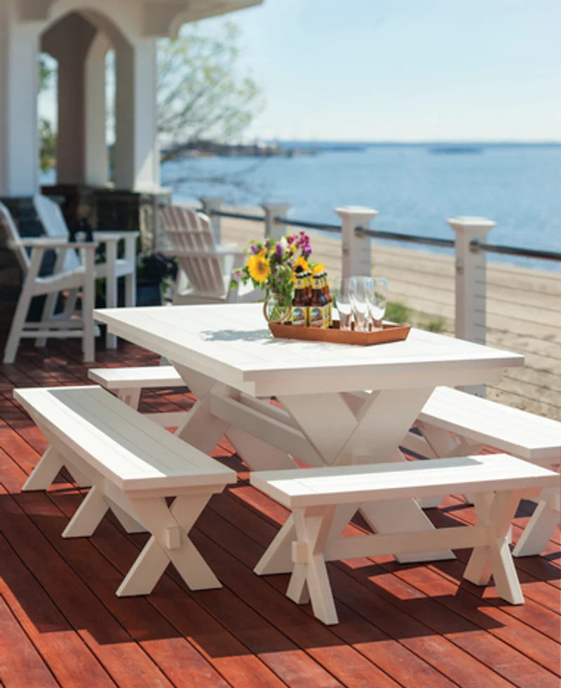 Seaside Sonoma 76″ Rectangular Outdoor Dining Bench