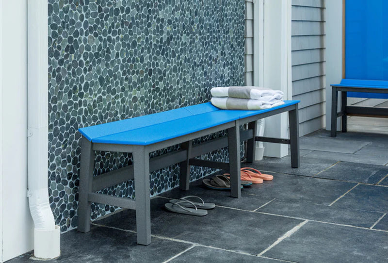 Seaside Casual SYM 72″ Dining Bench – Modern Outdoor Patio Seating
