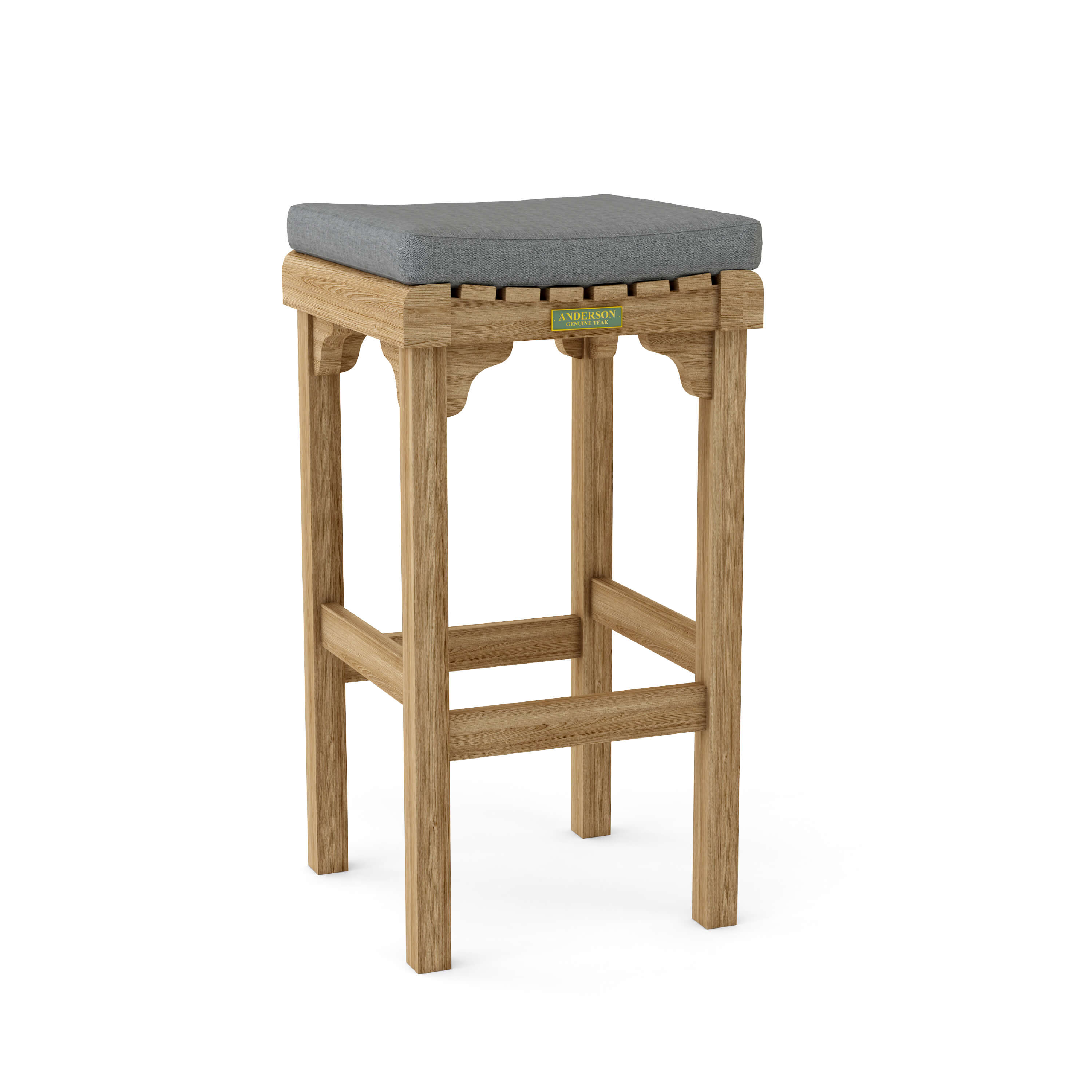 Anderson Teak Montego Backless Bar Chair – Teak Outdoor Bar Stool