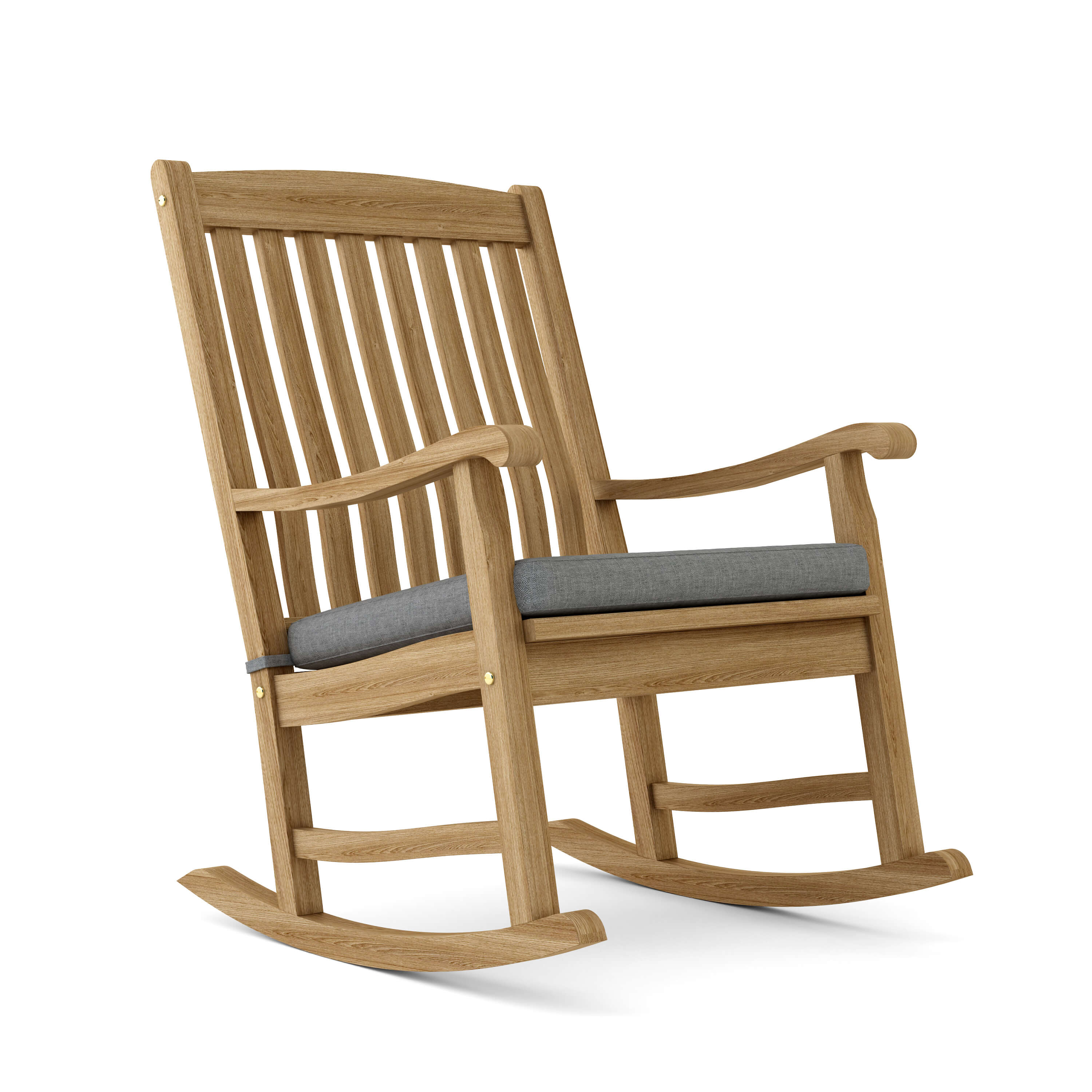 Anderson Teak Ipanema Rocking Armchair – Curved Teak Outdoor Rocker