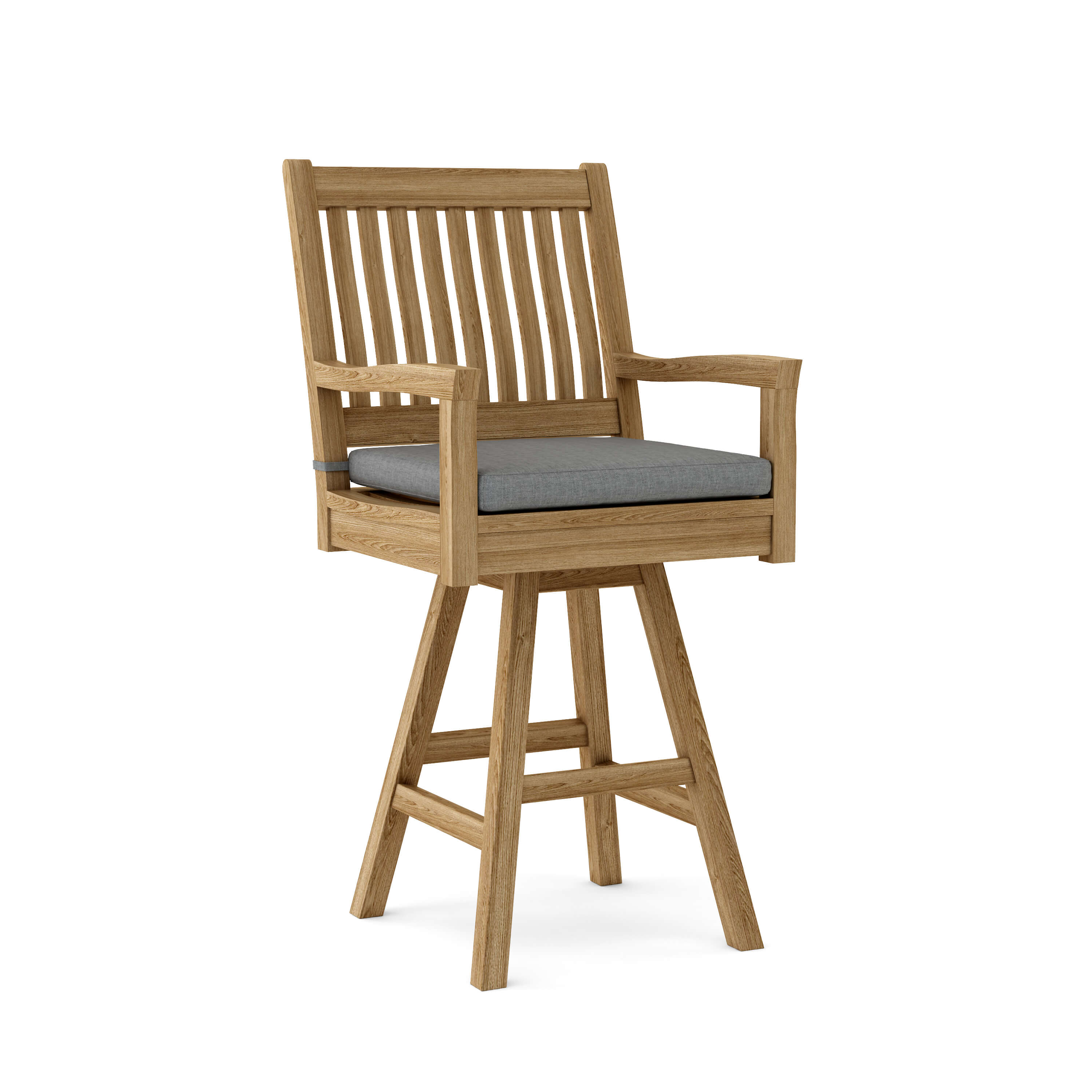 Anderson Teak Rialto Swivel Bar Armchair – Teak Outdoor Bar Seating