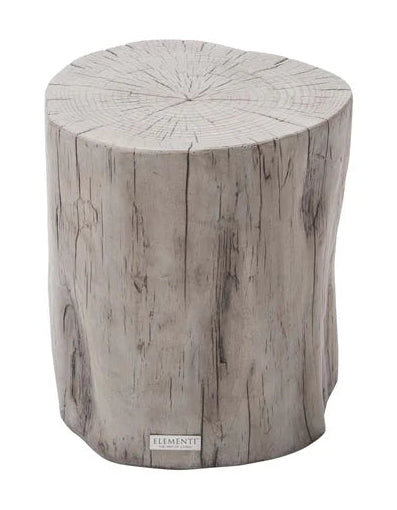 Elementi Home Daintree 19″ Stump Drift Wood Concrete Side Table