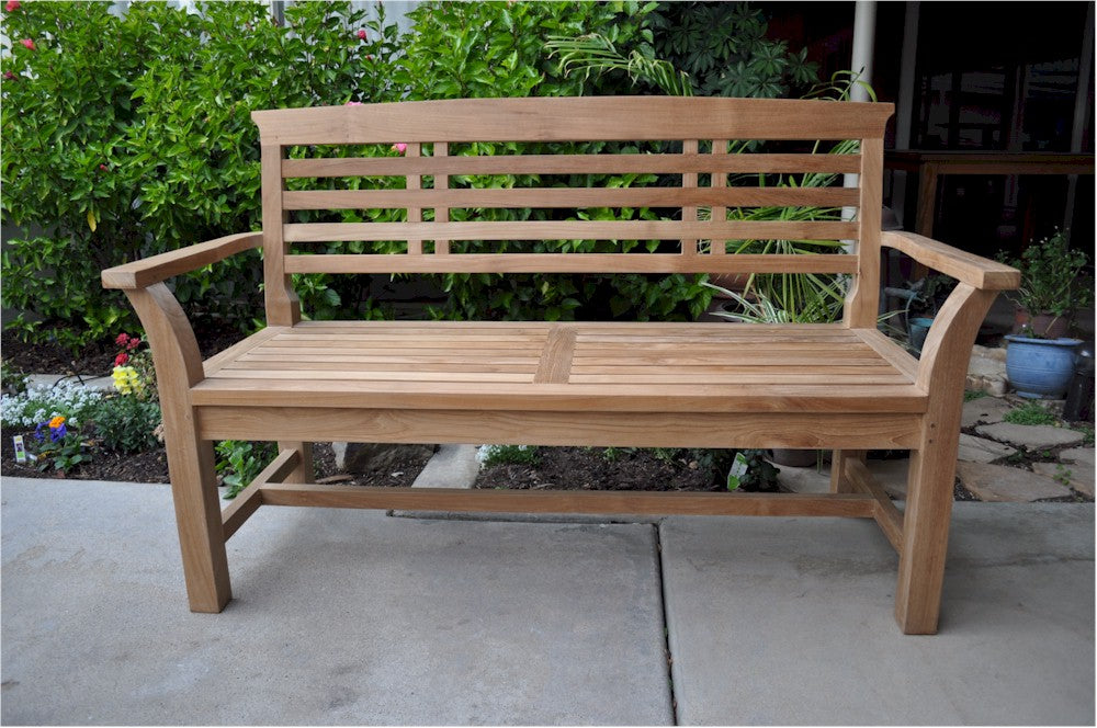 Anderson Teak Sakura 2-Seater Bench – Solid Teak Outdoor Garden Bench