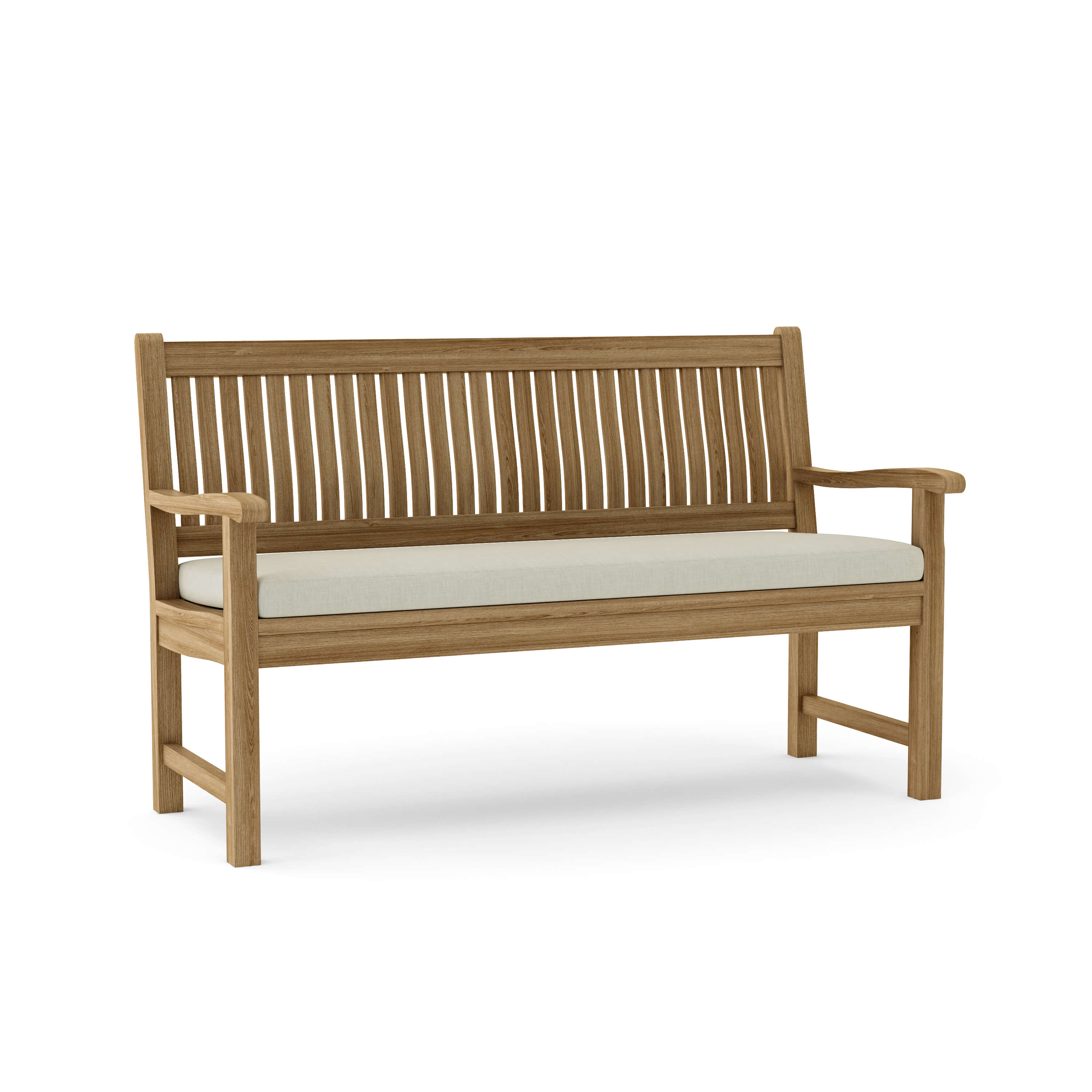Anderson Teak Del-Amo 3-Seater Bench – Solid Teak Outdoor Garden Bench