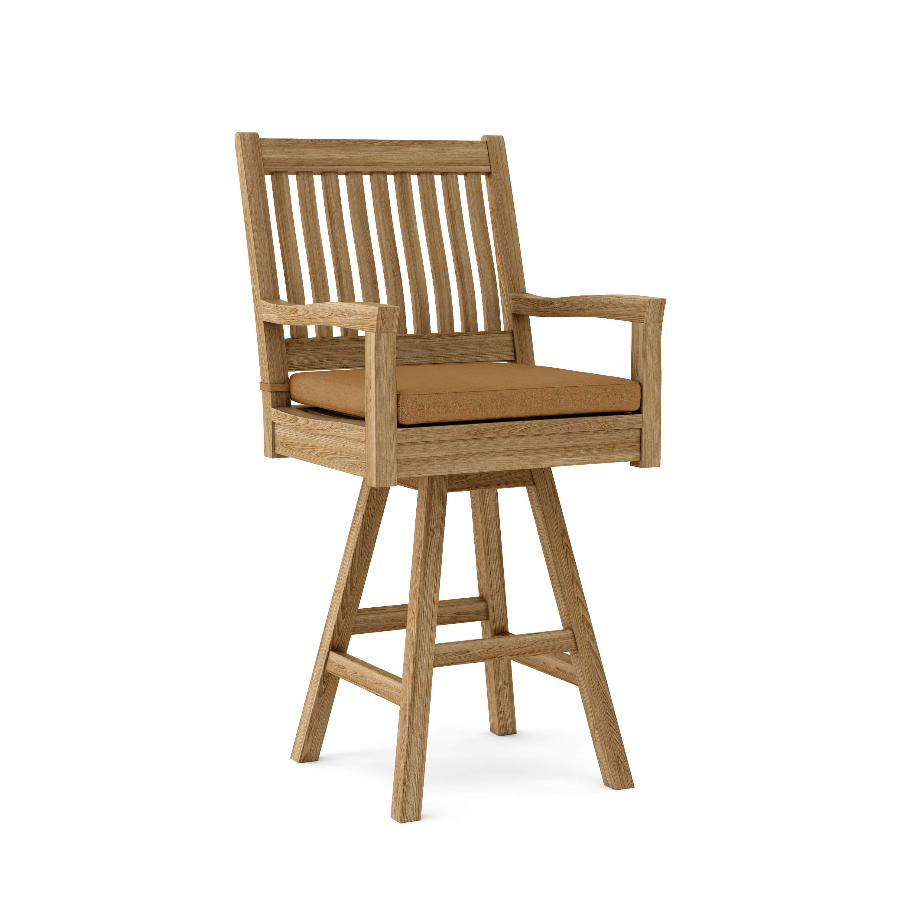Anderson Teak Rialto Swivel Bar Armchair – Teak Outdoor Bar Seating
