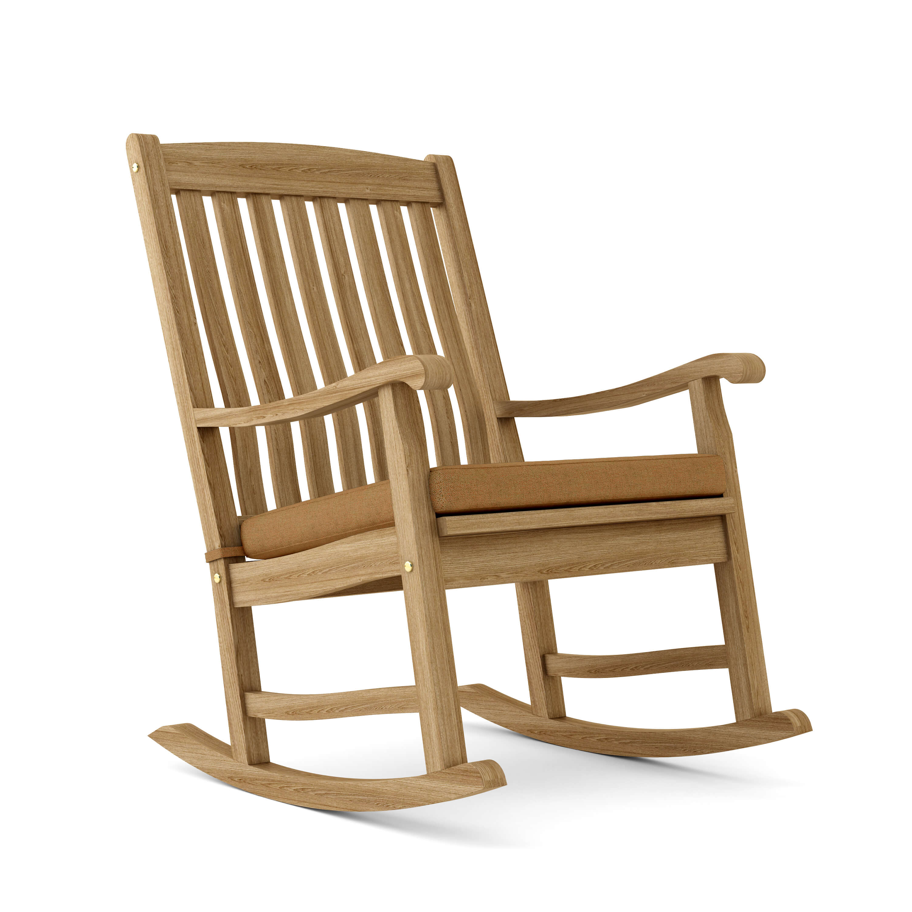 Anderson Teak Ipanema Rocking Armchair – Curved Teak Outdoor Rocker