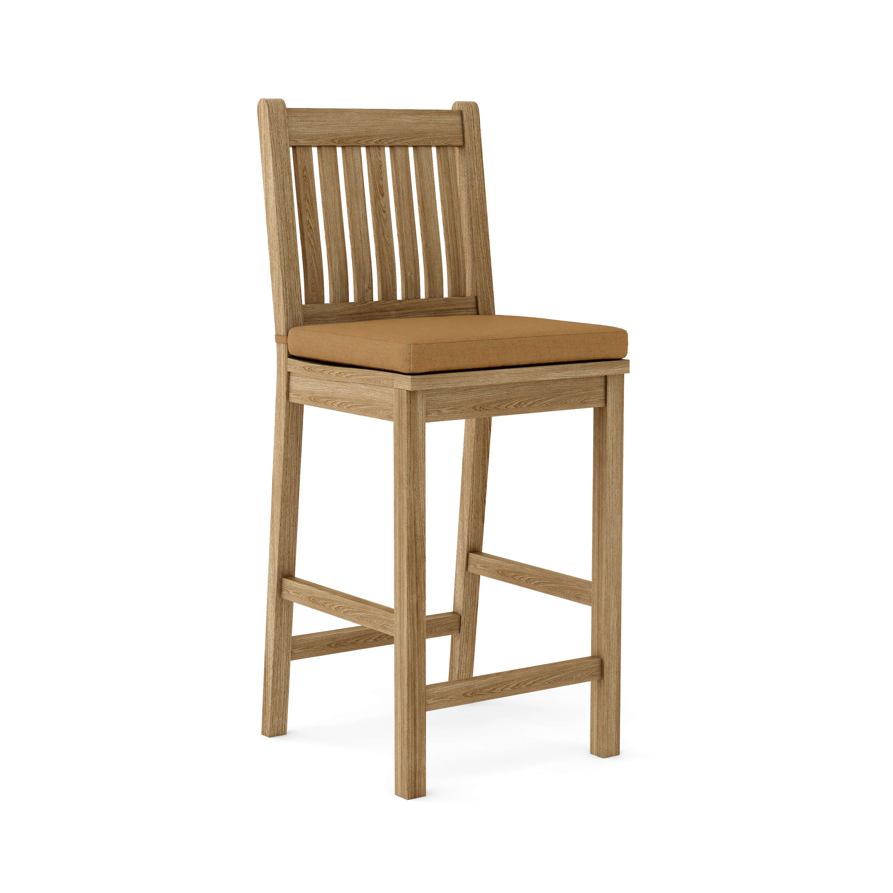 Anderson Teak Avalon Bar Chair – Teak Outdoor Bar Height Seating