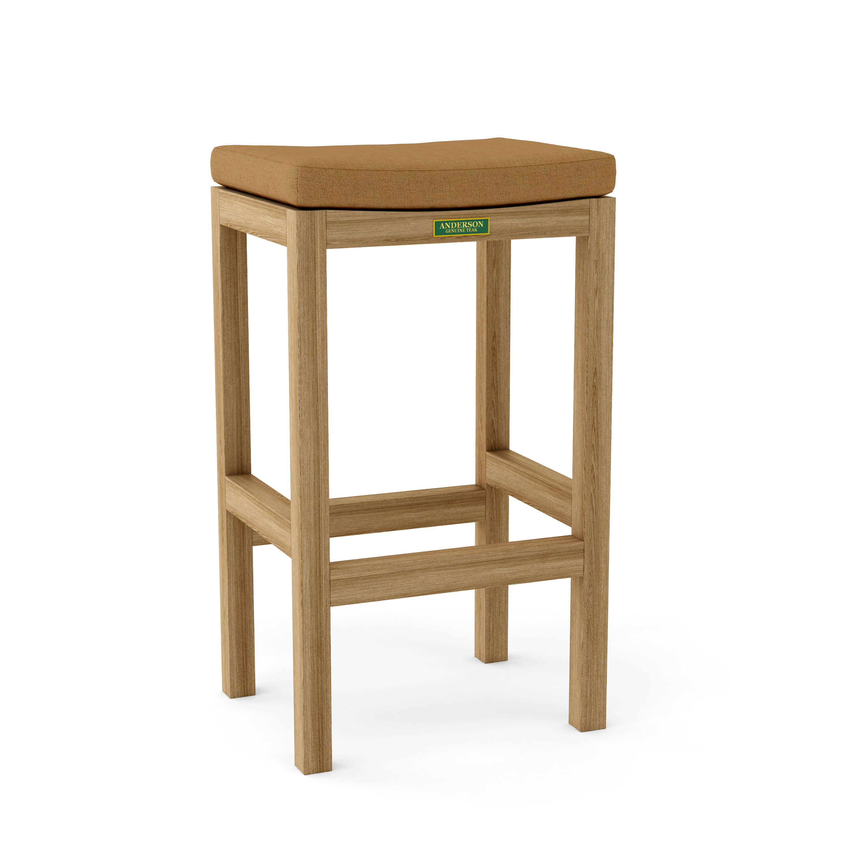 Anderson Teak Montego Backless Bar Chair – Teak Outdoor Bar Stool