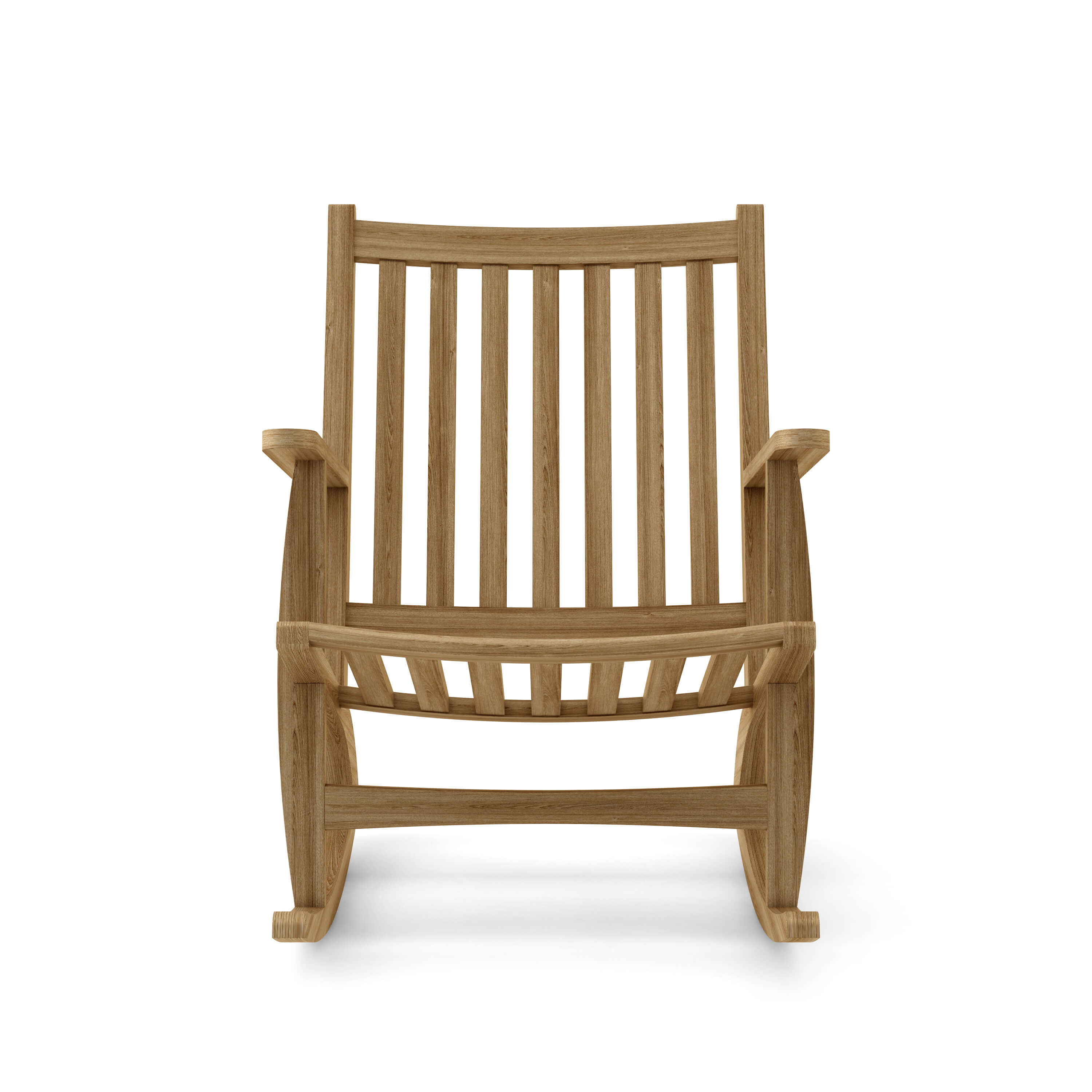 Anderson Teak Modern Rocking Armchair – Contemporary Teak Outdoor Rocker