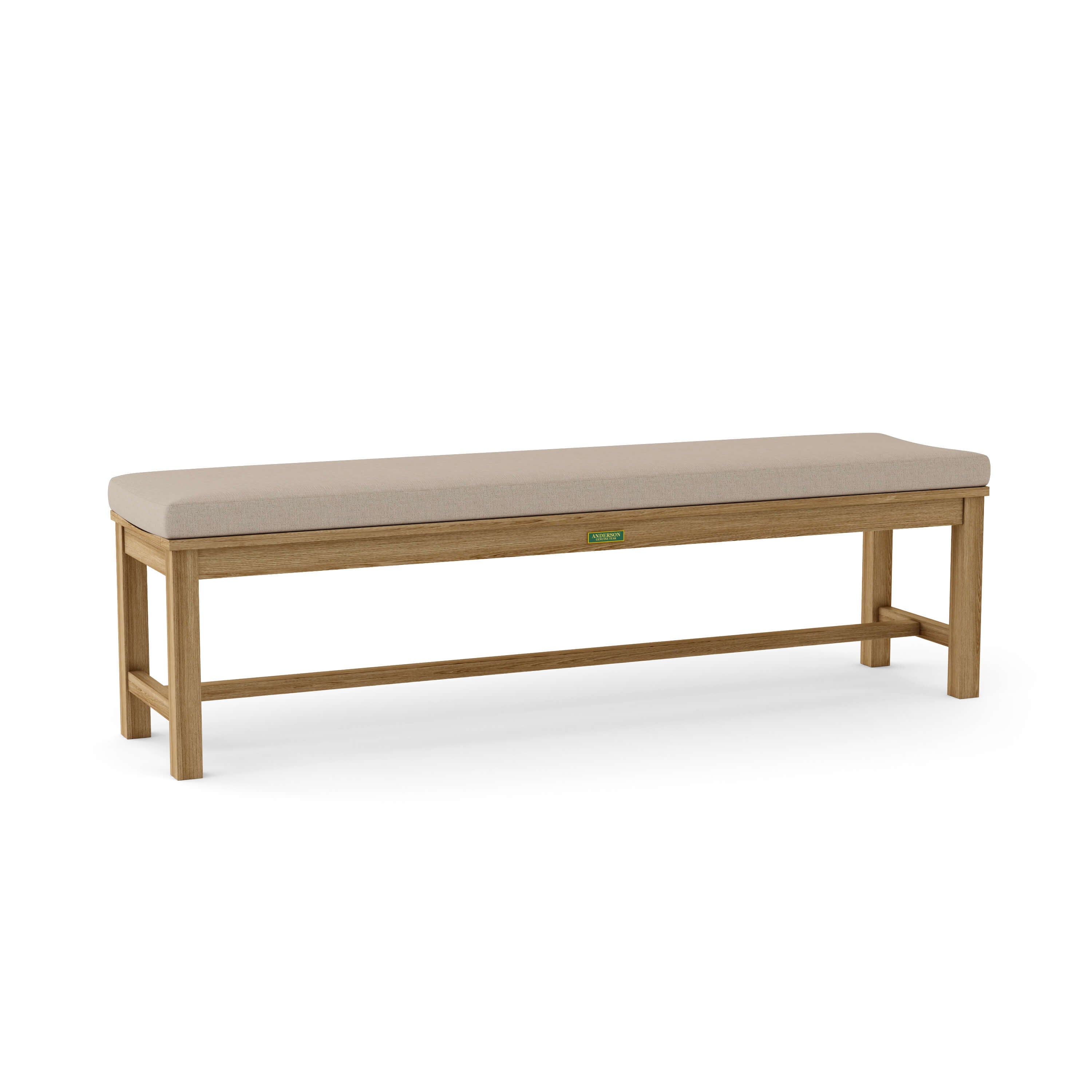Anderson Teak – Casablanca 4-Seater Backless Bench – Curved Teak Seating