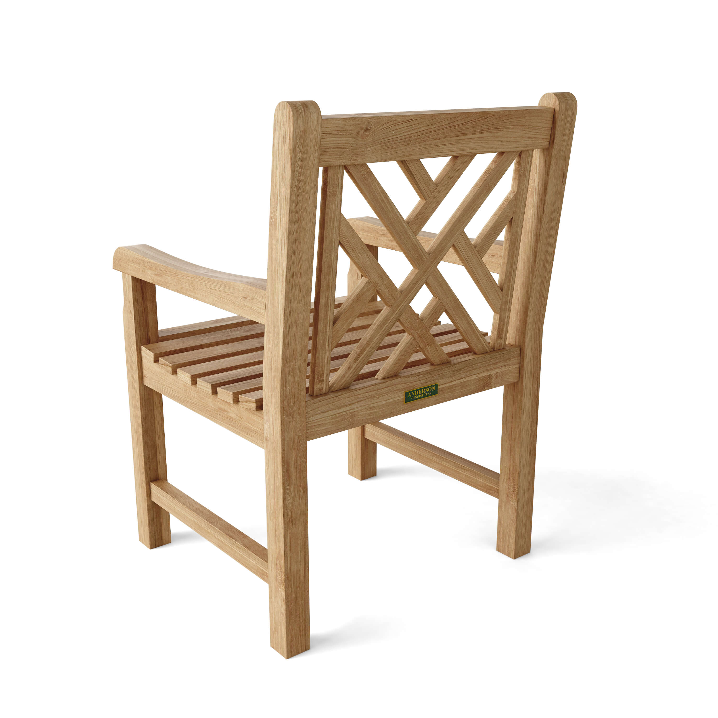 Anderson Teak Vilano Dining Armchair – Solid Teak Outdoor Dining Seating