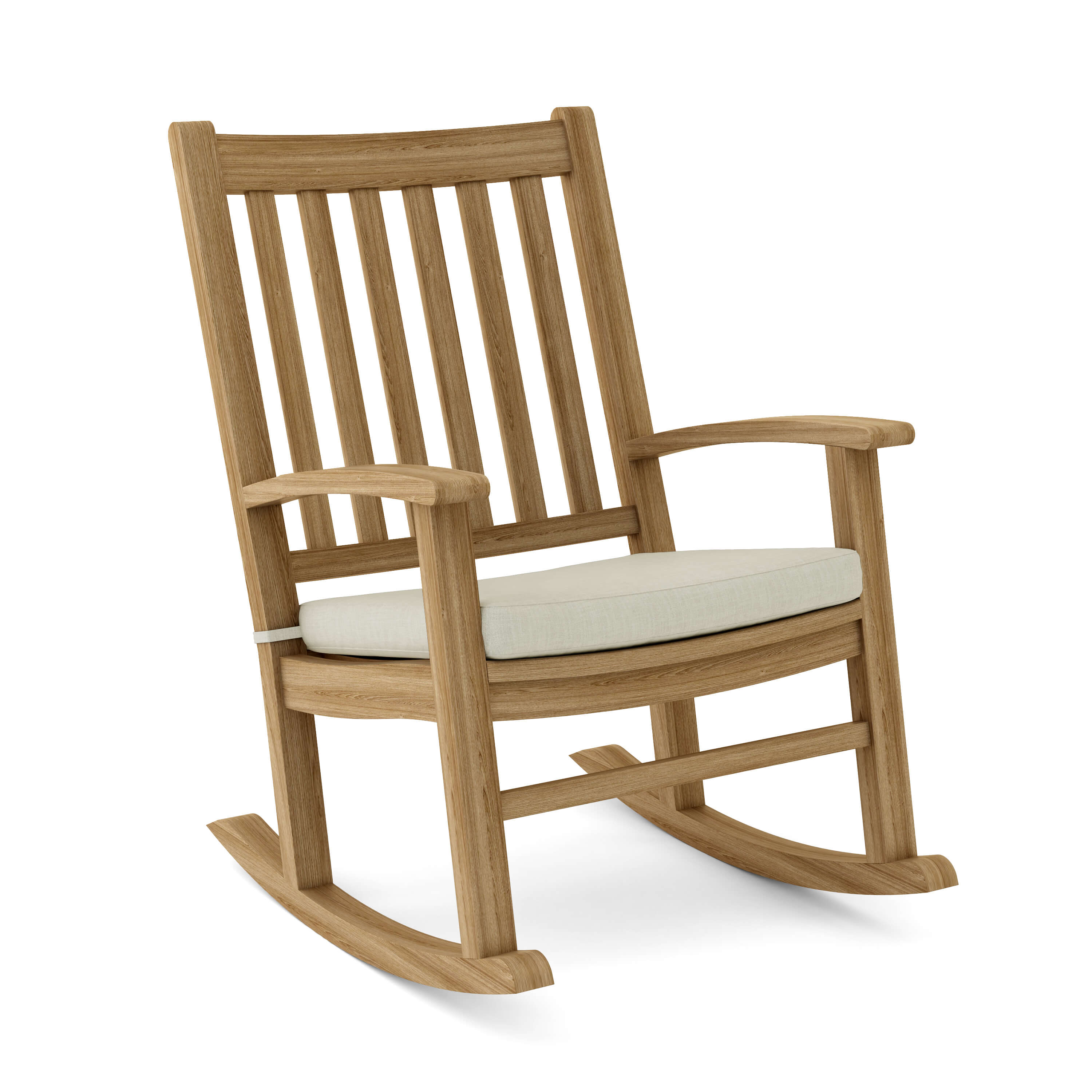 Anderson Teak Palm Beach Rocking Armchair – Classic Teak Outdoor Rocker