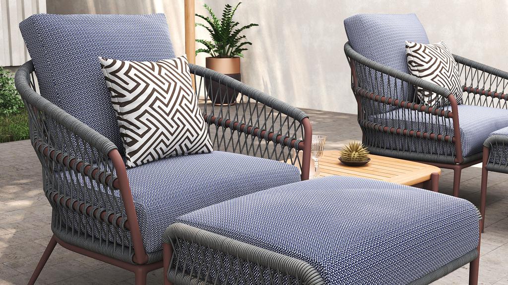 Vino Foot Stool - Ambiance Image~~