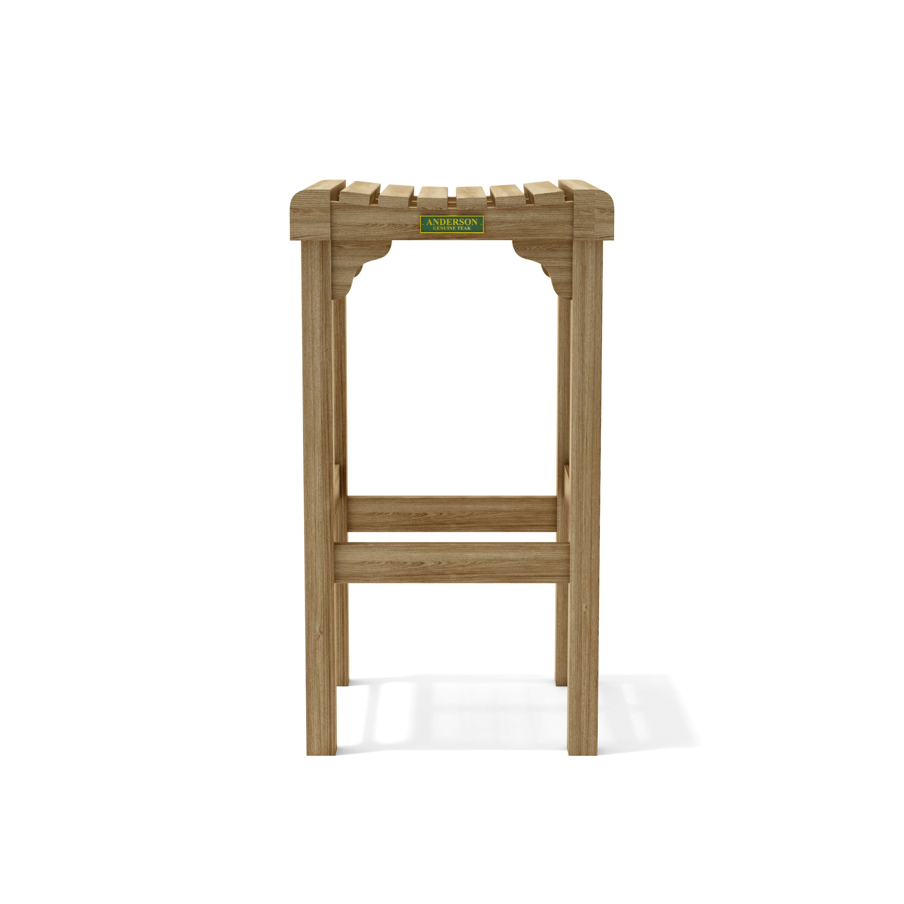 Anderson Teak Montego Backless Bar Chair – Teak Outdoor Bar Stool