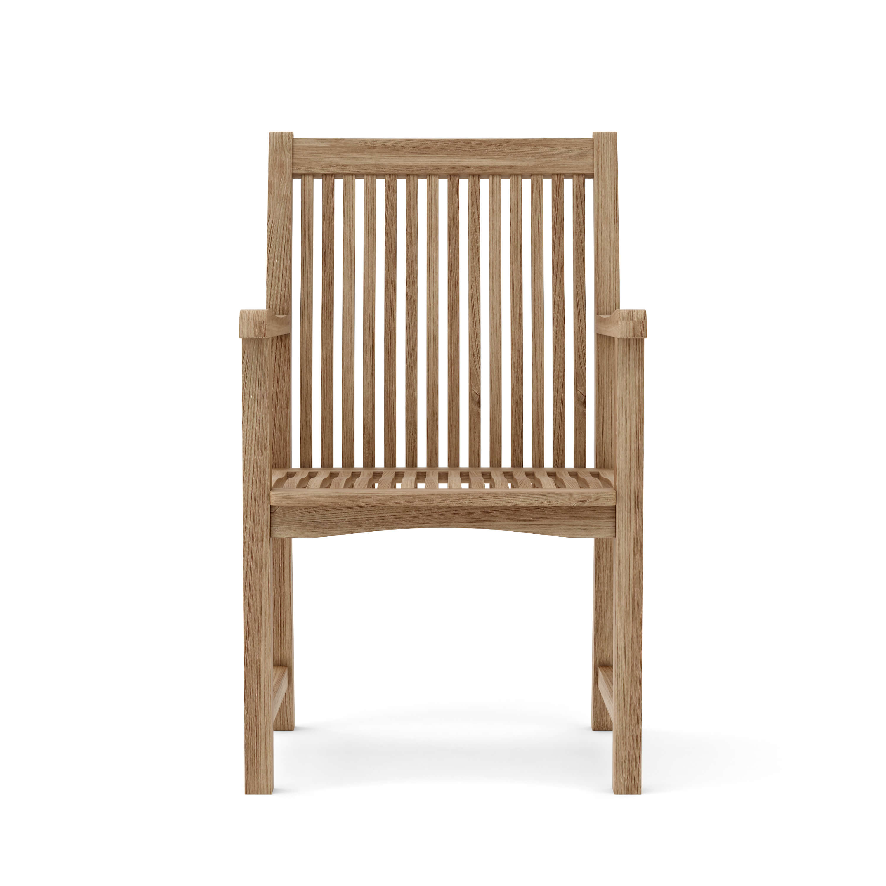 Anderson Teak Chicago Dining Armchair – Solid Teak Outdoor Patio Seating