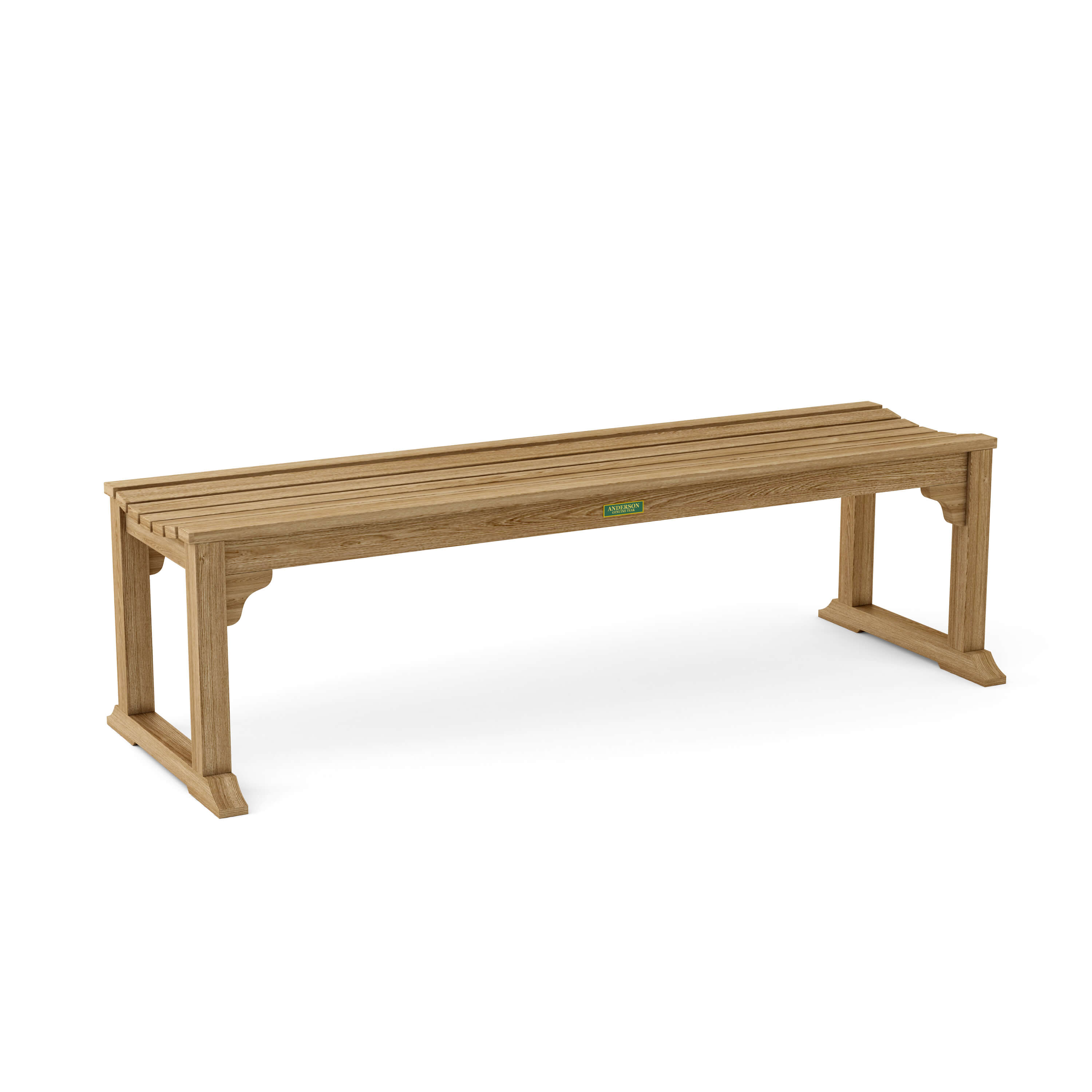Anderson Teak – Mason 3-Seater Backless Bench – Durable Teak Outdoor Seating