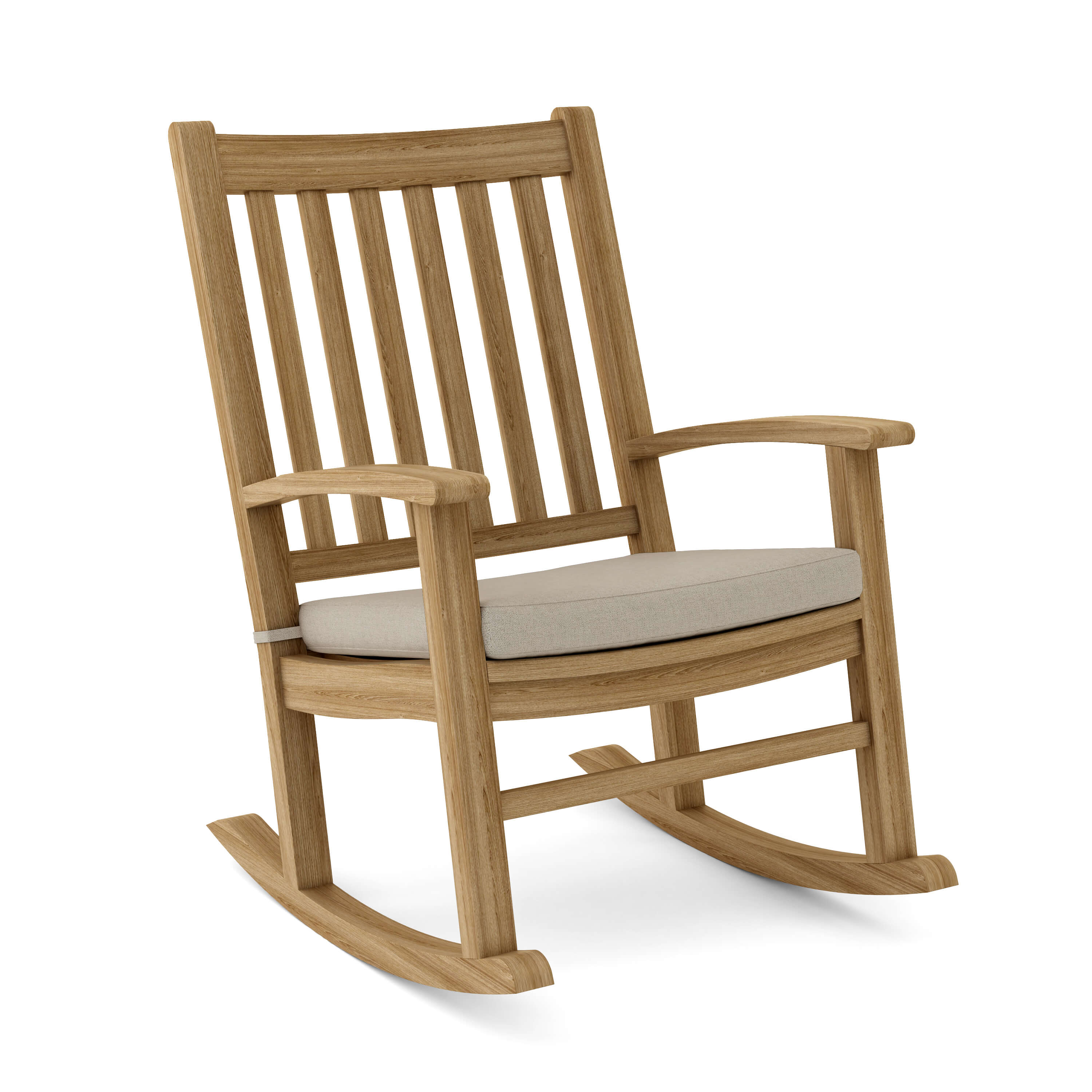 Anderson Teak Palm Beach Rocking Armchair – Classic Teak Outdoor Rocker