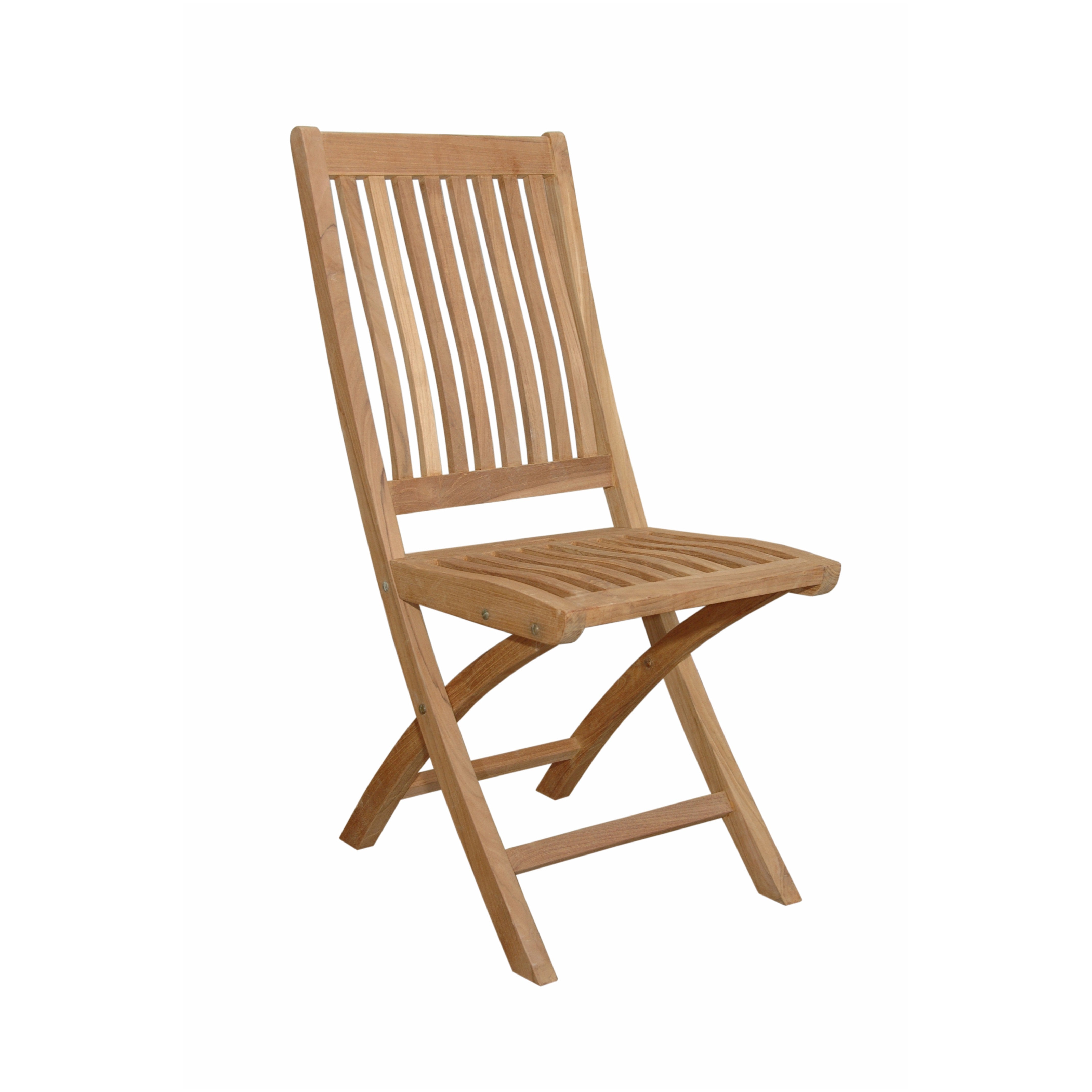 Anderson Teak Tropico Folding Chair (2-PC) – Solid Teak Outdoor Seating
