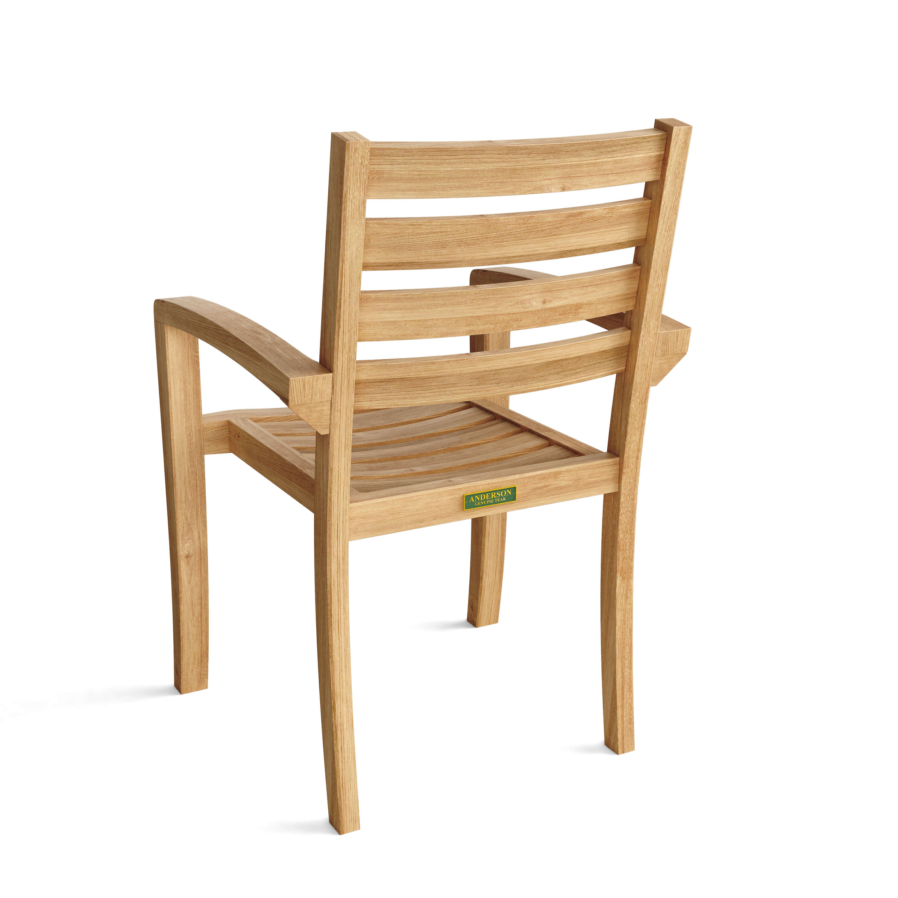 Anderson Teak Catalina Stacking Armchair (4-PCS) – Solid Teak Outdoor Seating