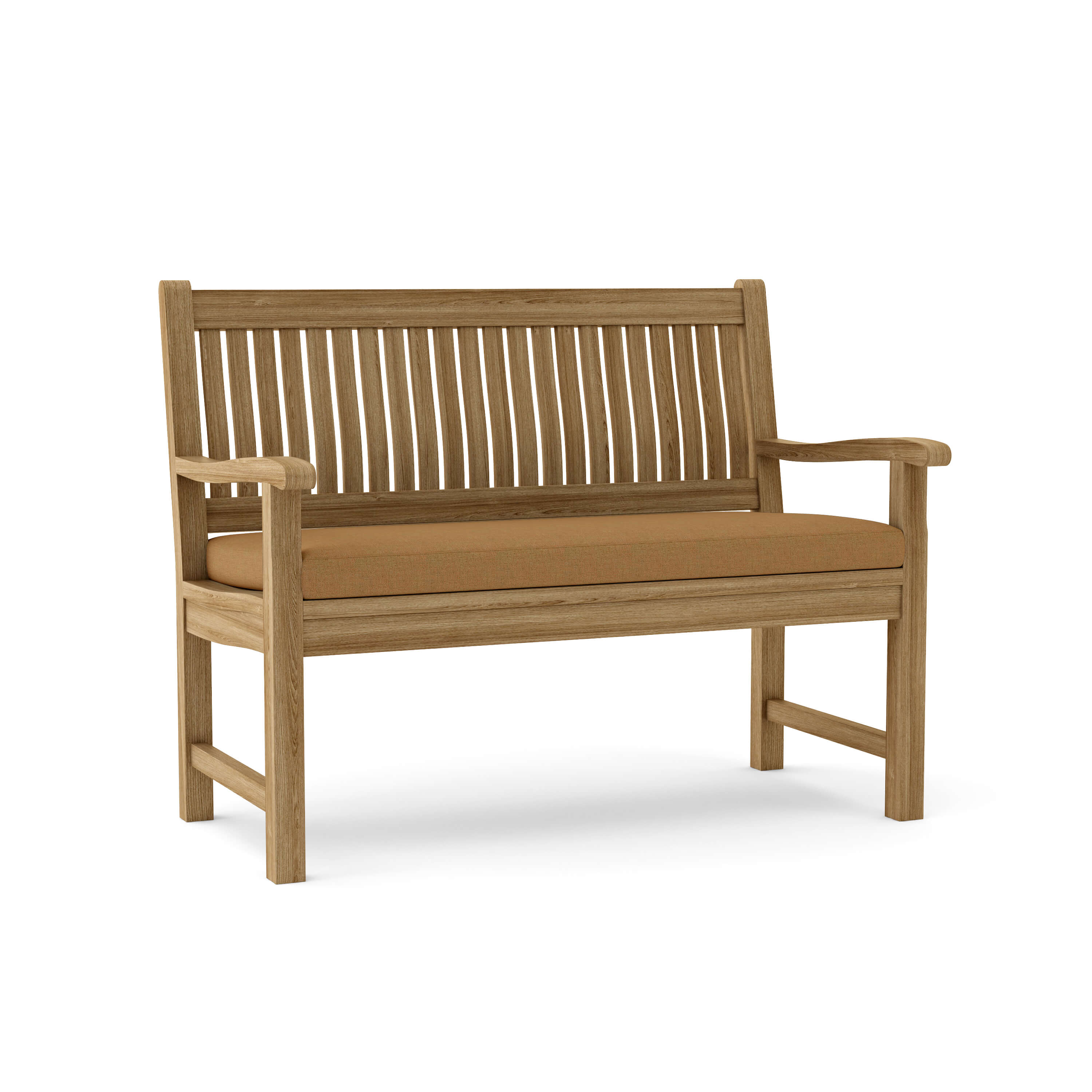 Anderson Teak Del-Amo 2-Seater Bench – Solid Teak Outdoor Garden Bench